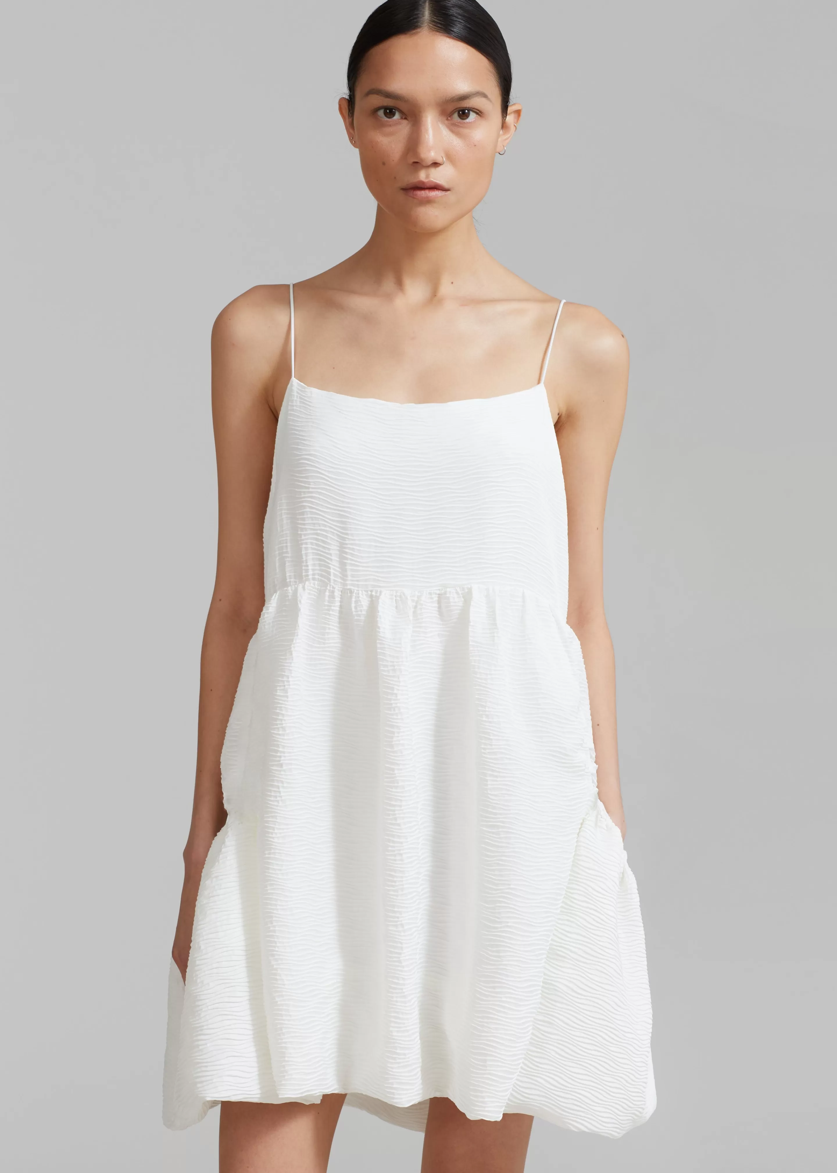 Dresses | The Frankie Shop Alisa Pocket Mini Dress White