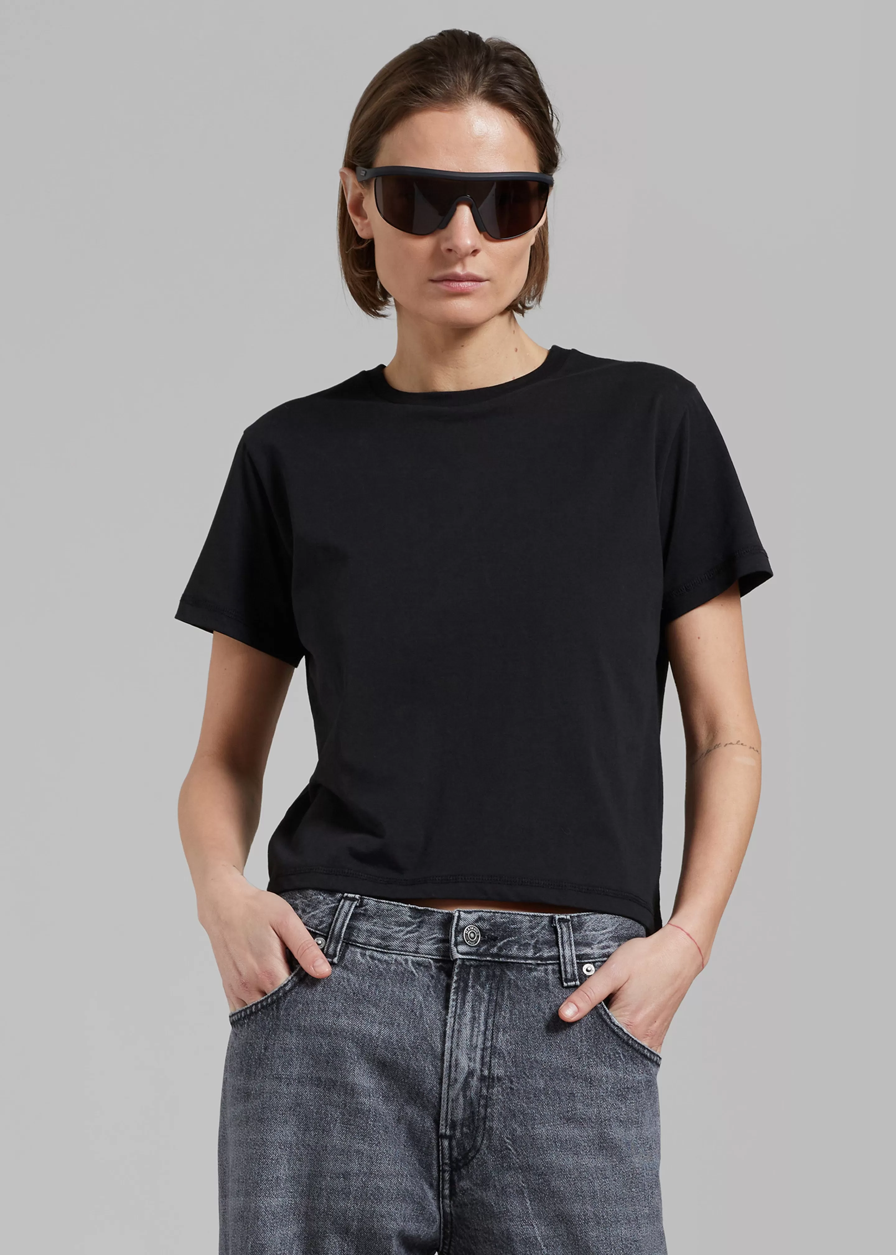 Tops | The Frankie Shop Athens Tee Black