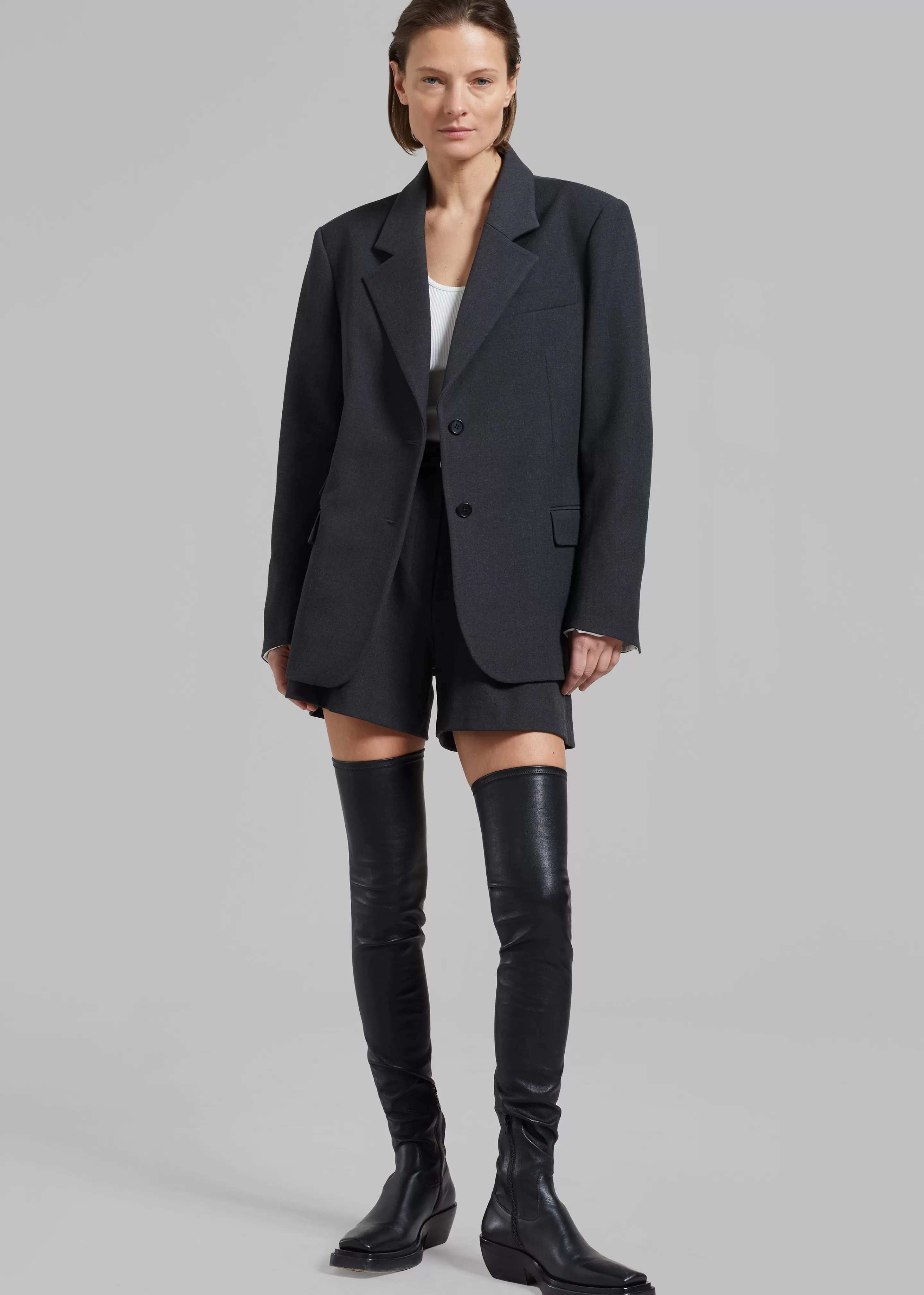 Outerwear | The Frankie Shop Avalon Blazer Charcoal