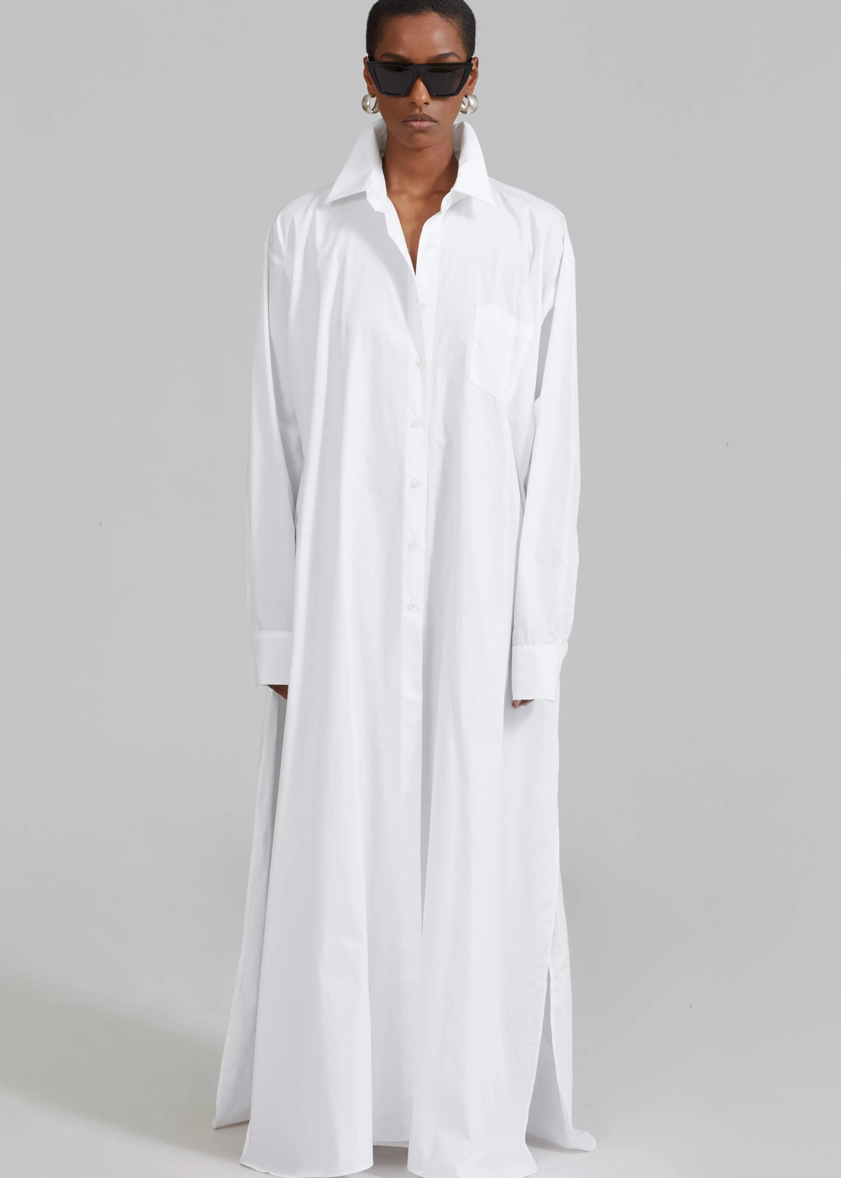 Dresses | The Frankie Shop Avery Shirt Dress White