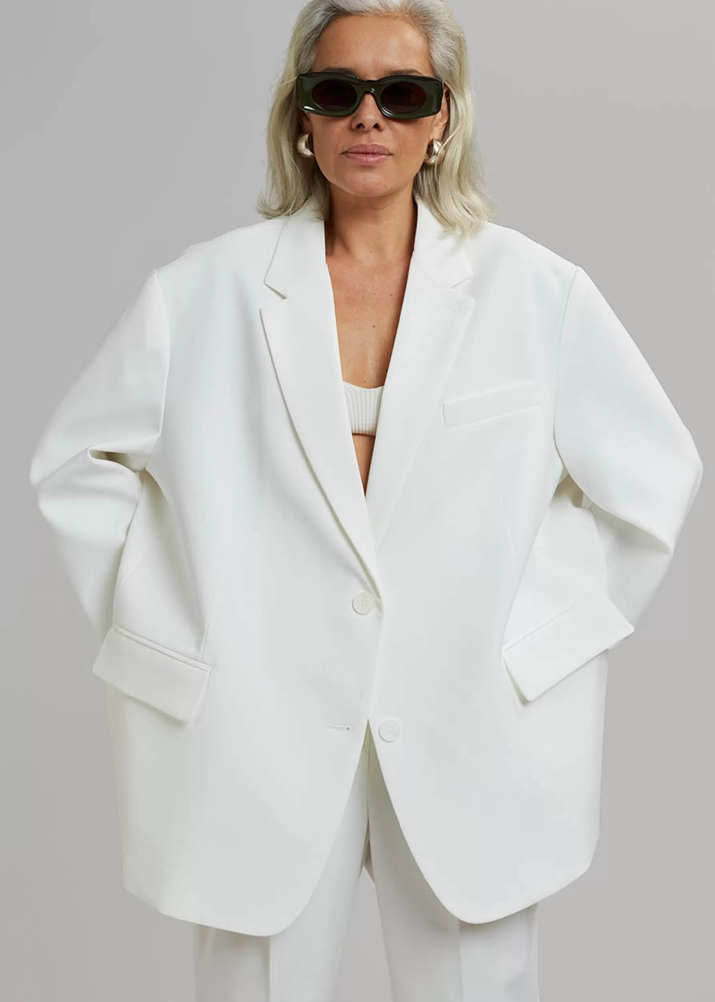 Outerwear | The Frankie Shop Bea Blazer White