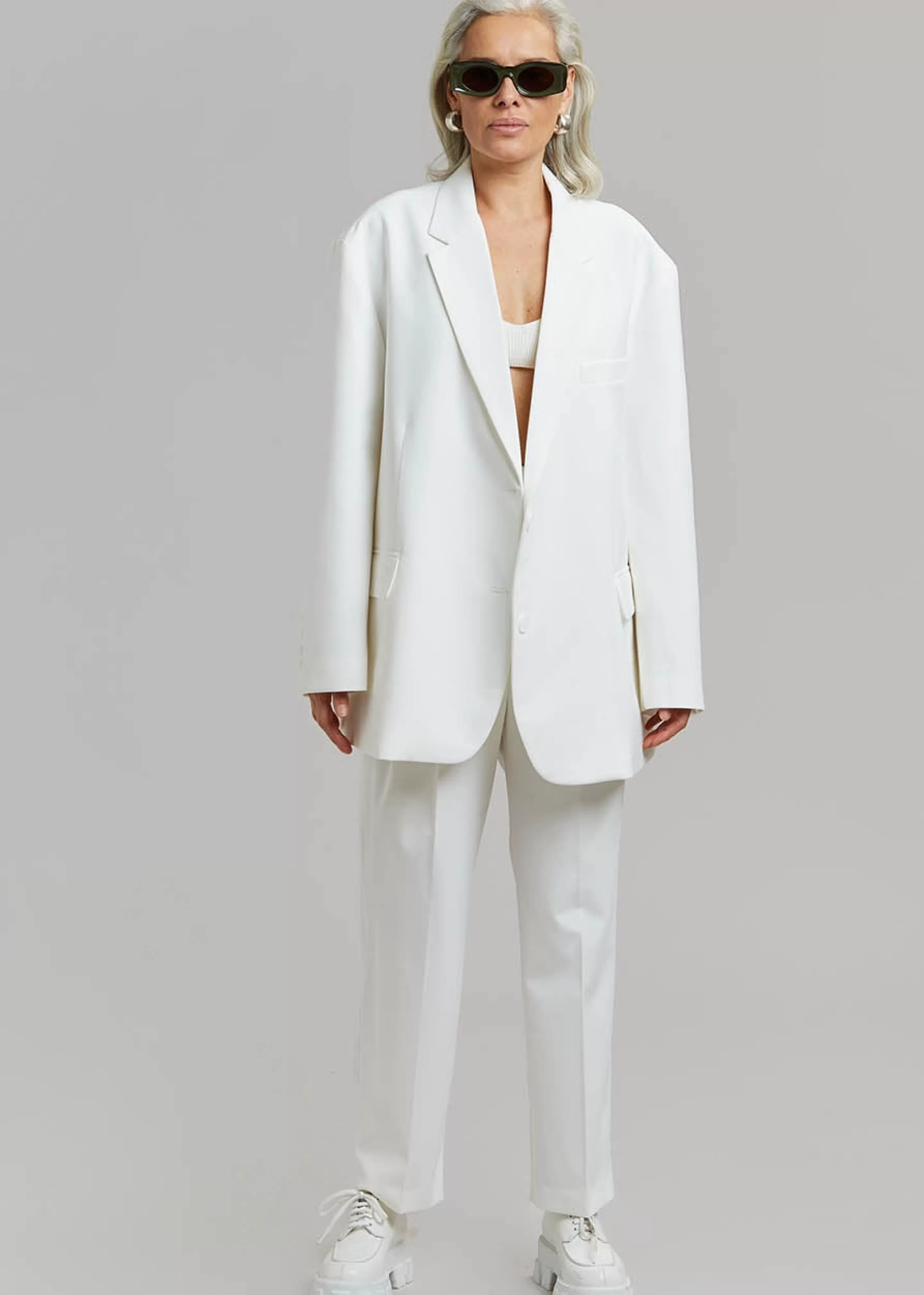 Outerwear | The Frankie Shop Bea Blazer White