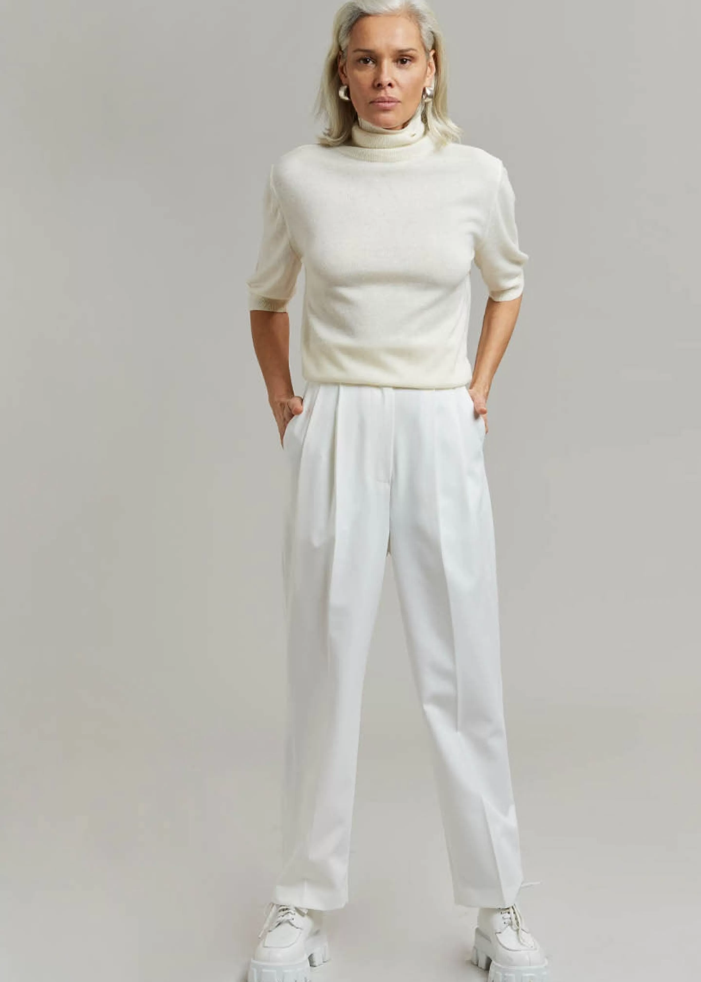 Bottoms | The Frankie Shop Bea Suit Pants White