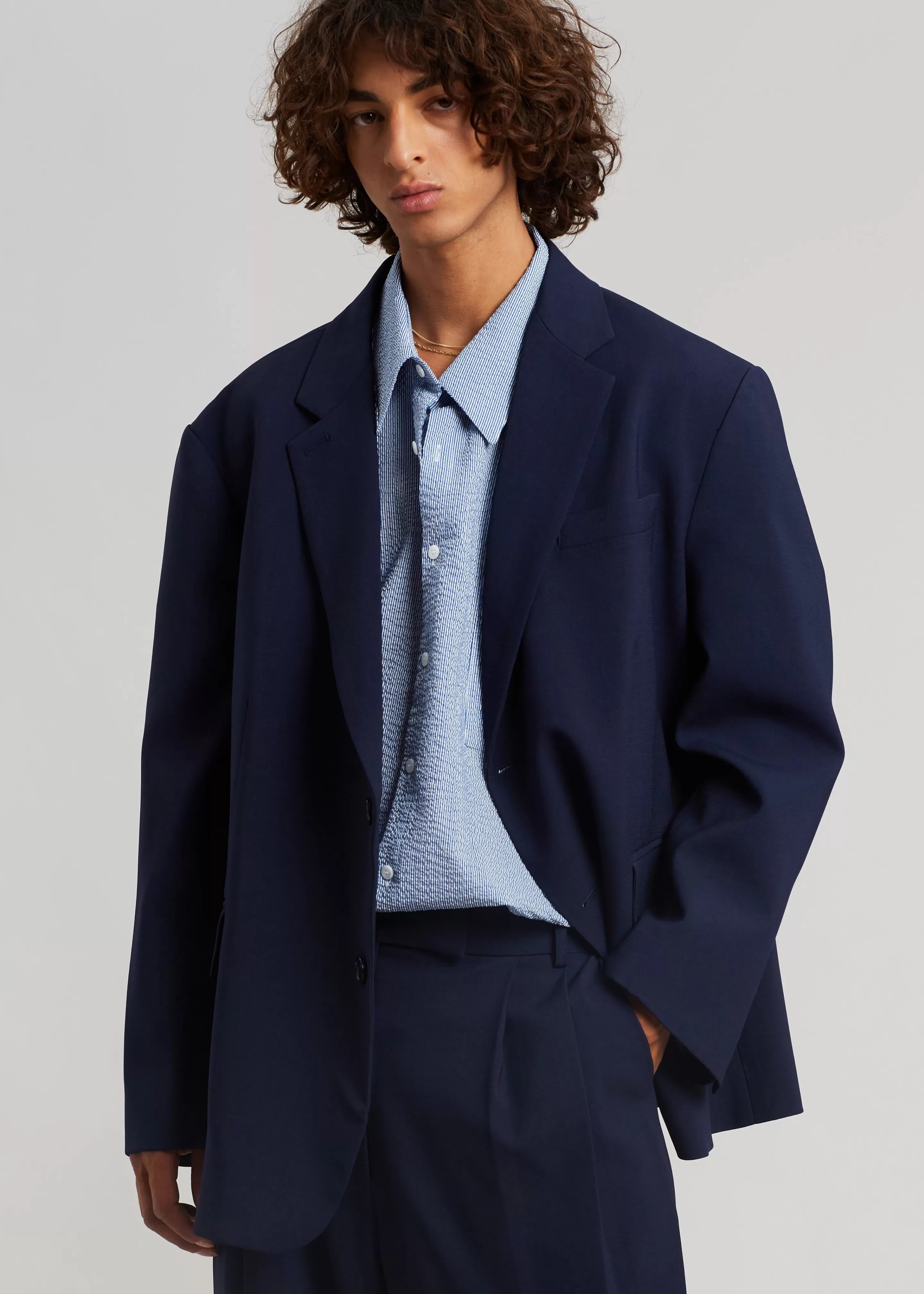 Outerwear | The Frankie Shop Beo Blazer Blue