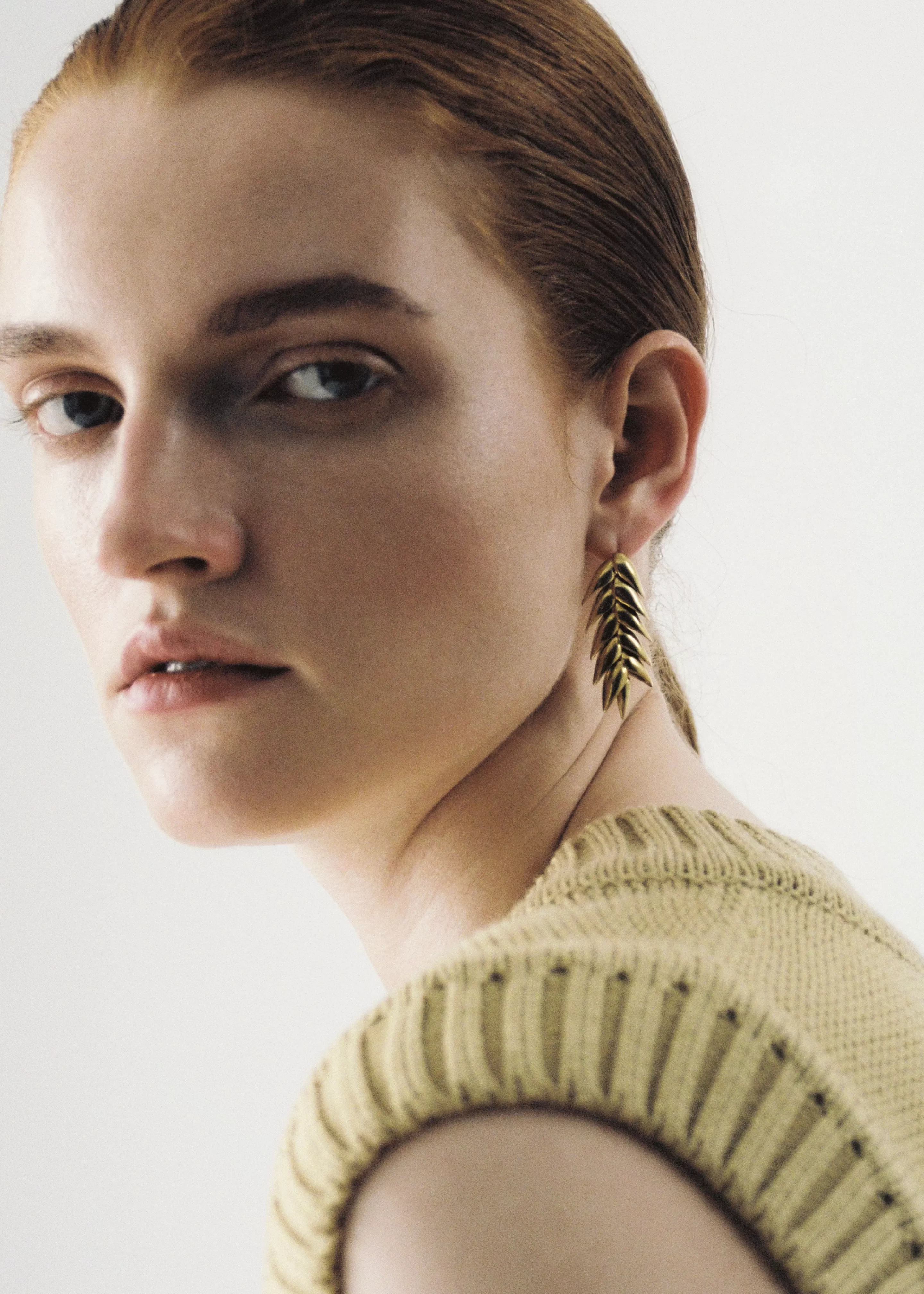 Accessories | The Frankie Shop Bevza Spikelet Short Earrings Gold