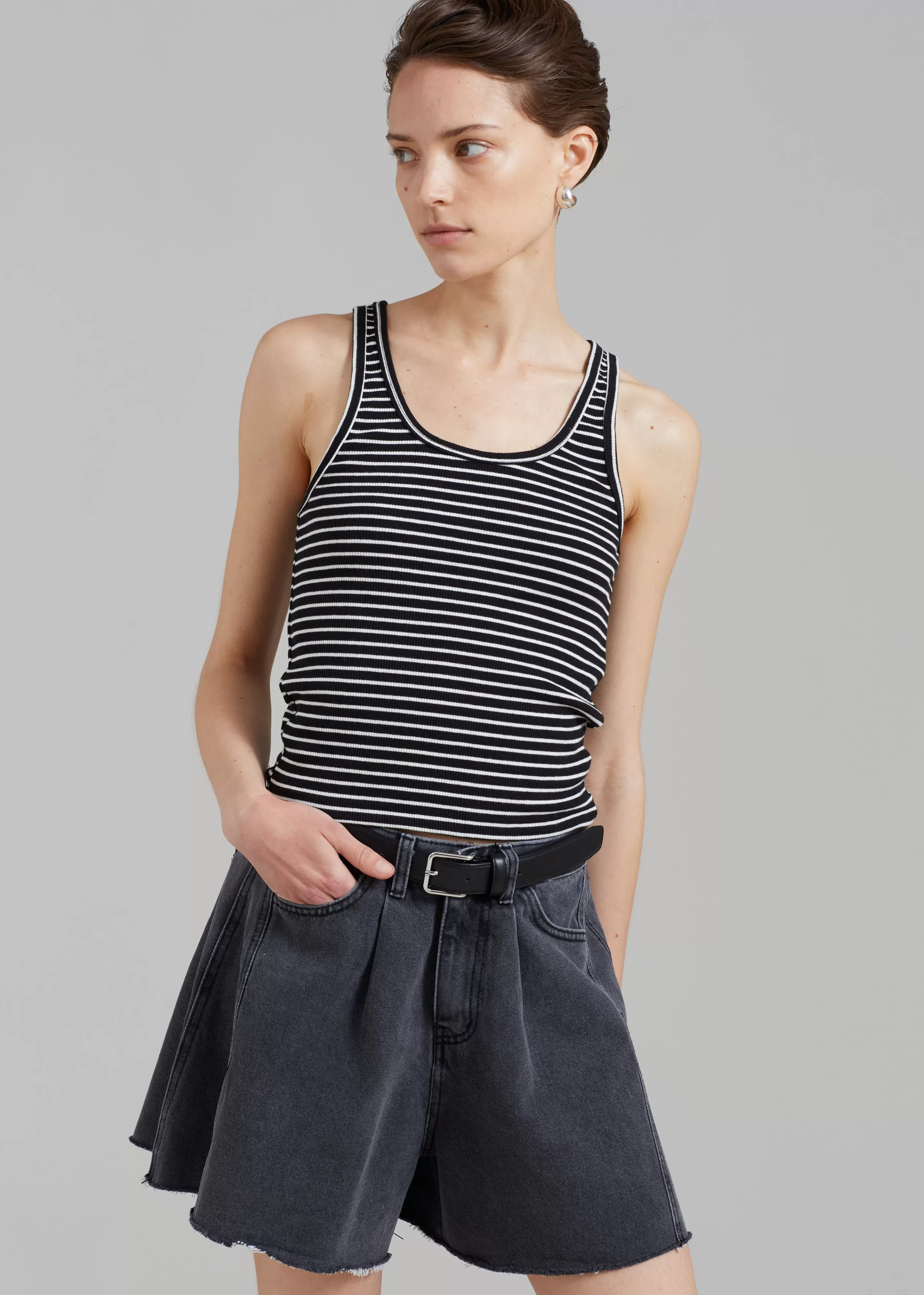 Tops | The Frankie Shop Bryn Tank Top White Stripe