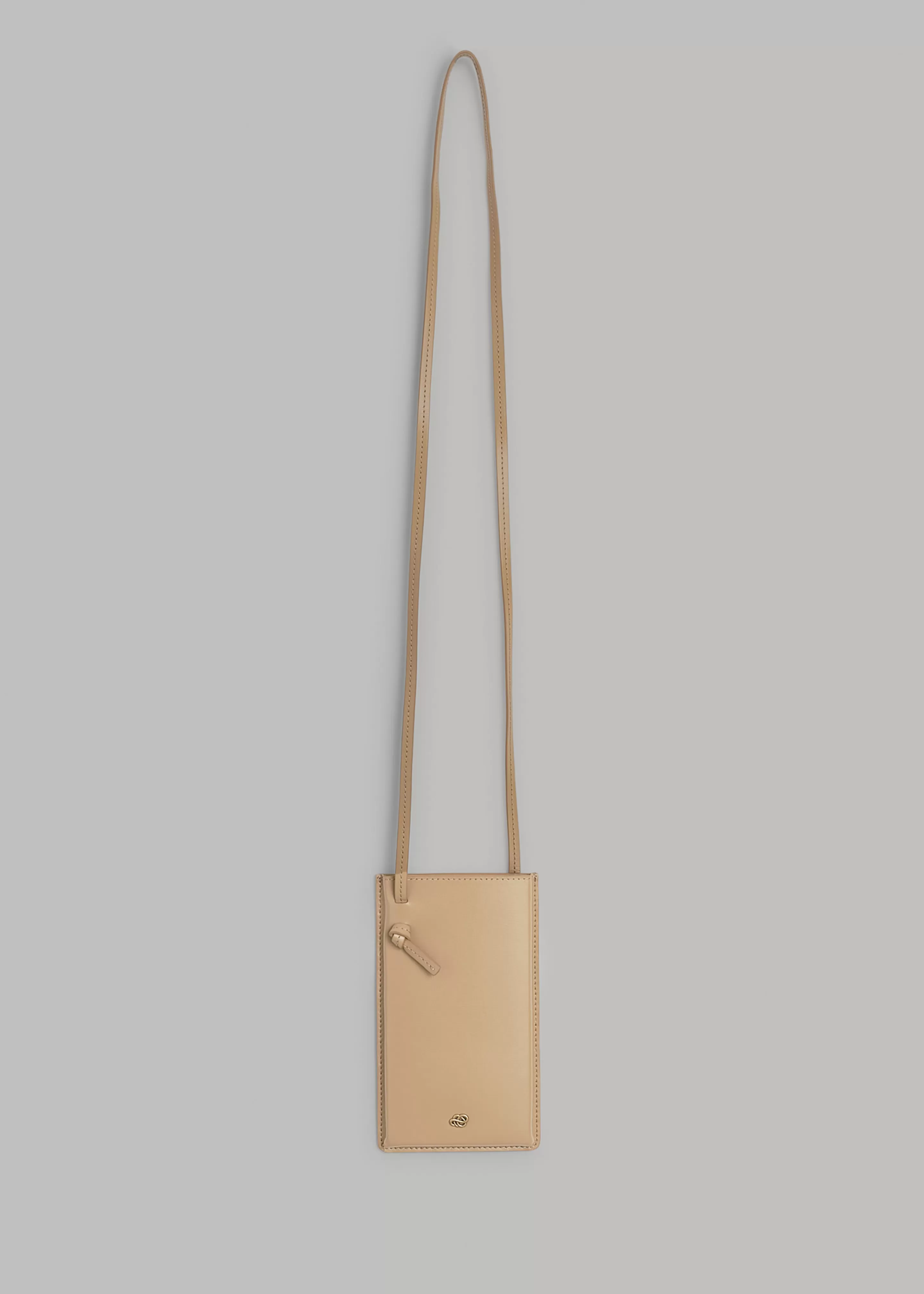 Accessories | The Frankie Shop By Malene Birger Aya Leather Phone Pouch Sand