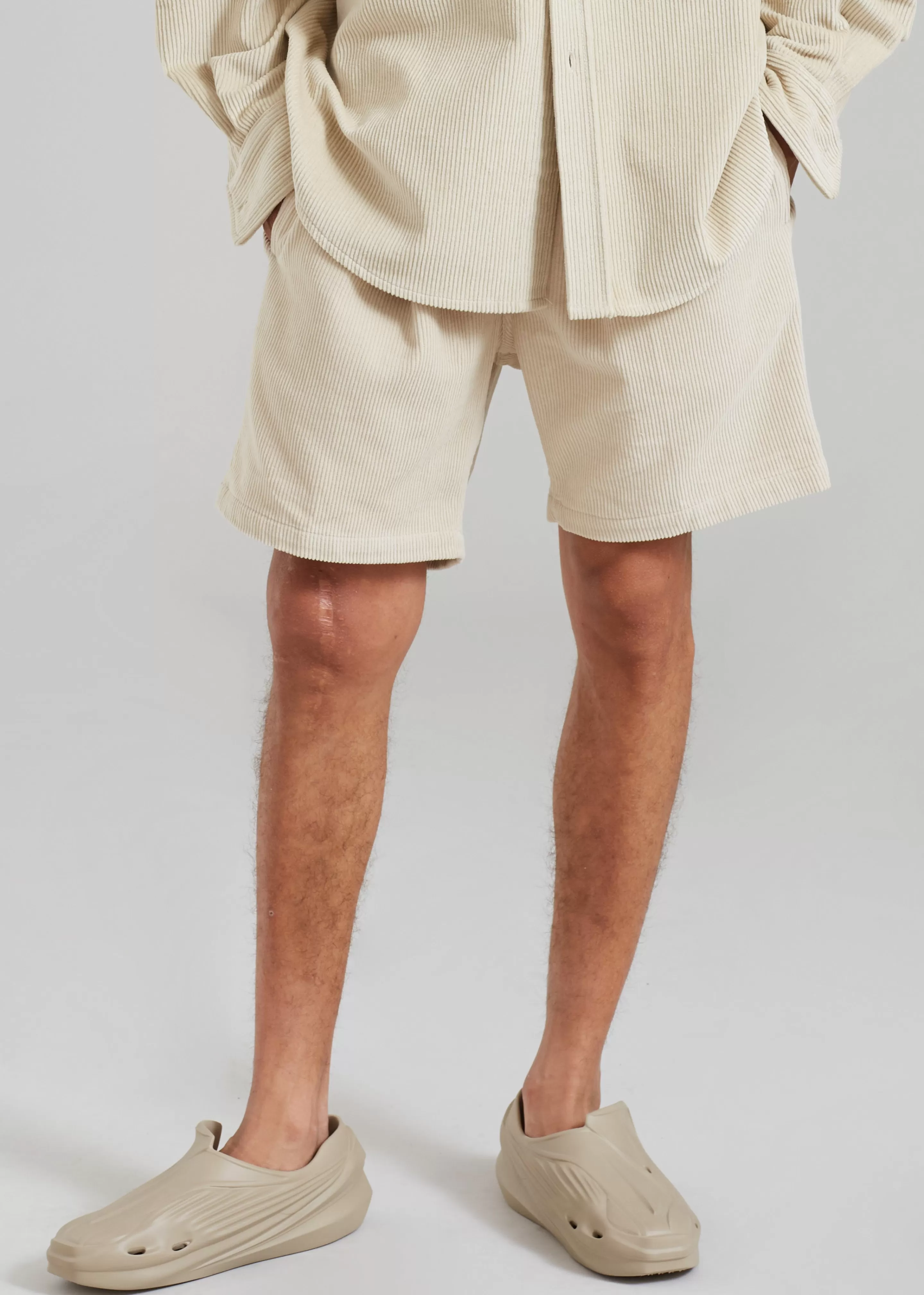 Bottoms | The Frankie Shop Camden Corduroy Shorts Cream