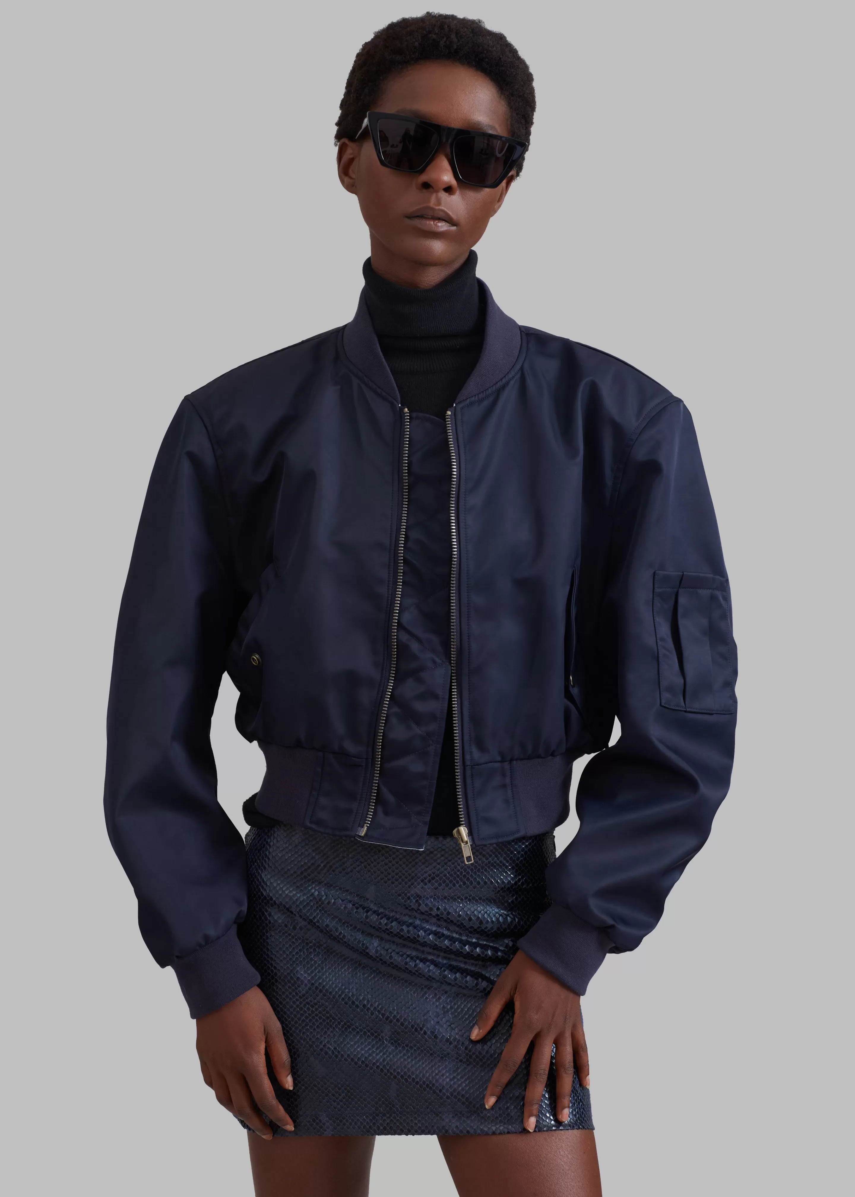 Outerwear | The Frankie Shop Cardiff Padded Bomber Navy