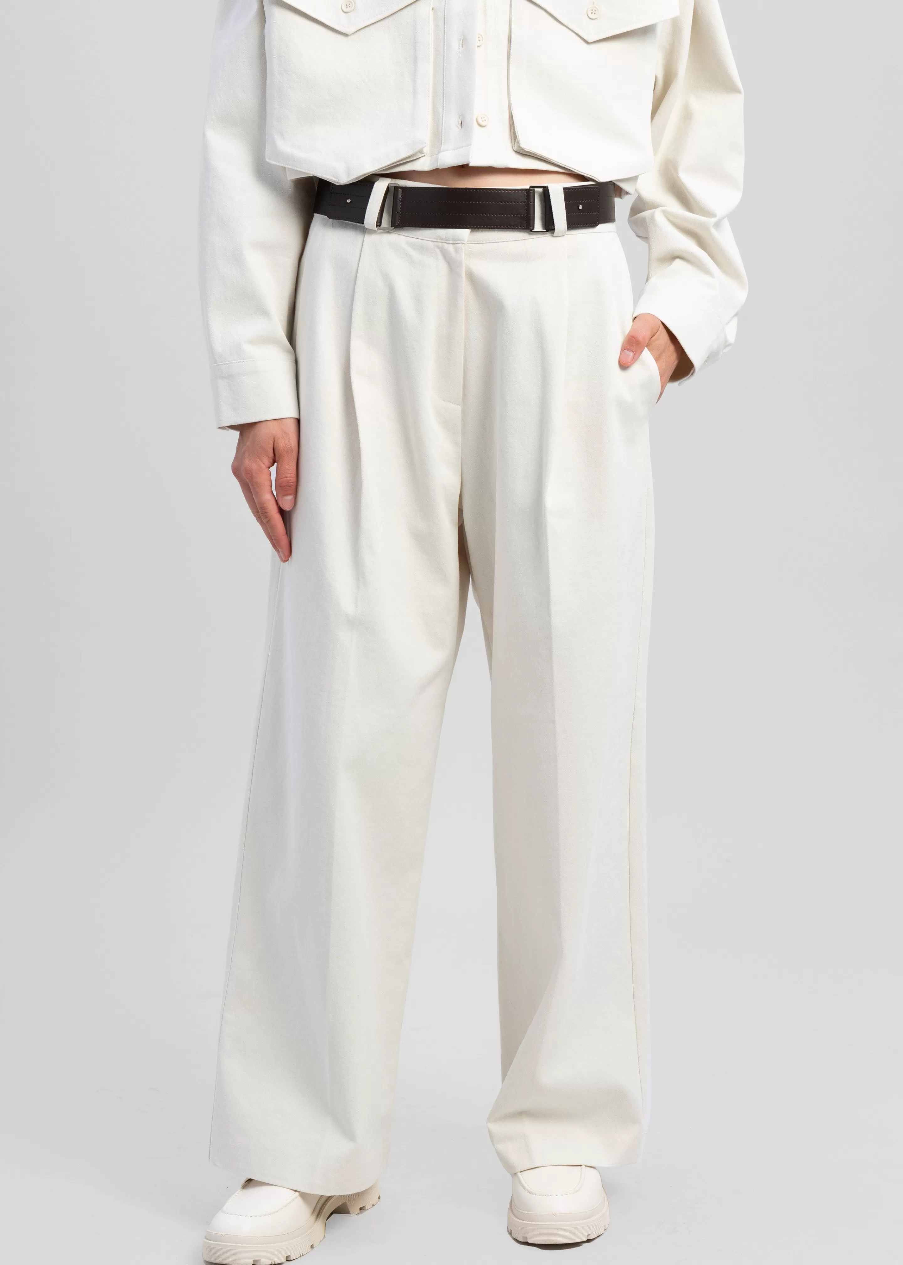 Bottoms | The Frankie Shop Carline Pants Cream