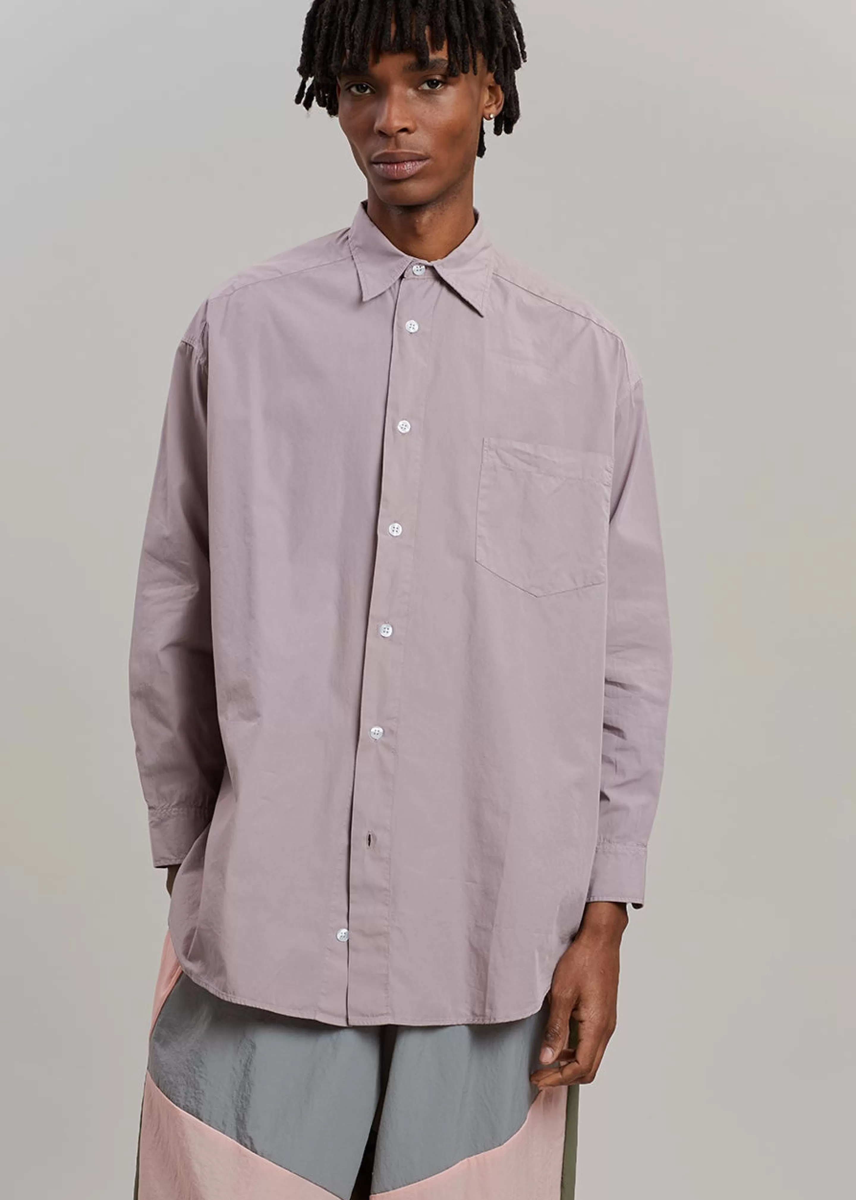 Tops | The Frankie Shop Chadwick Shirt Lilac