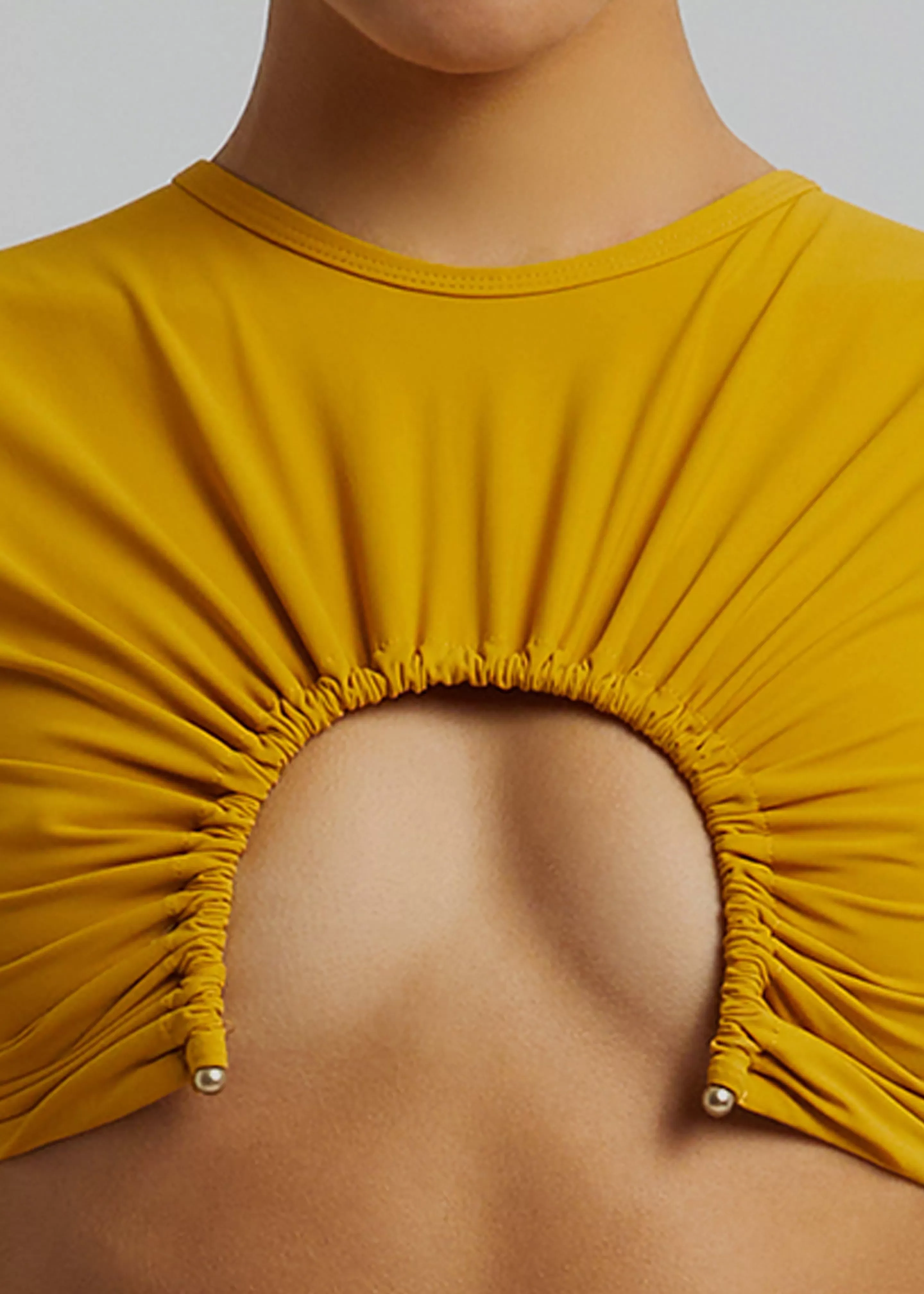 Swimwear | The Frankie Shop Christopher Esber U Prong Tee Mustard