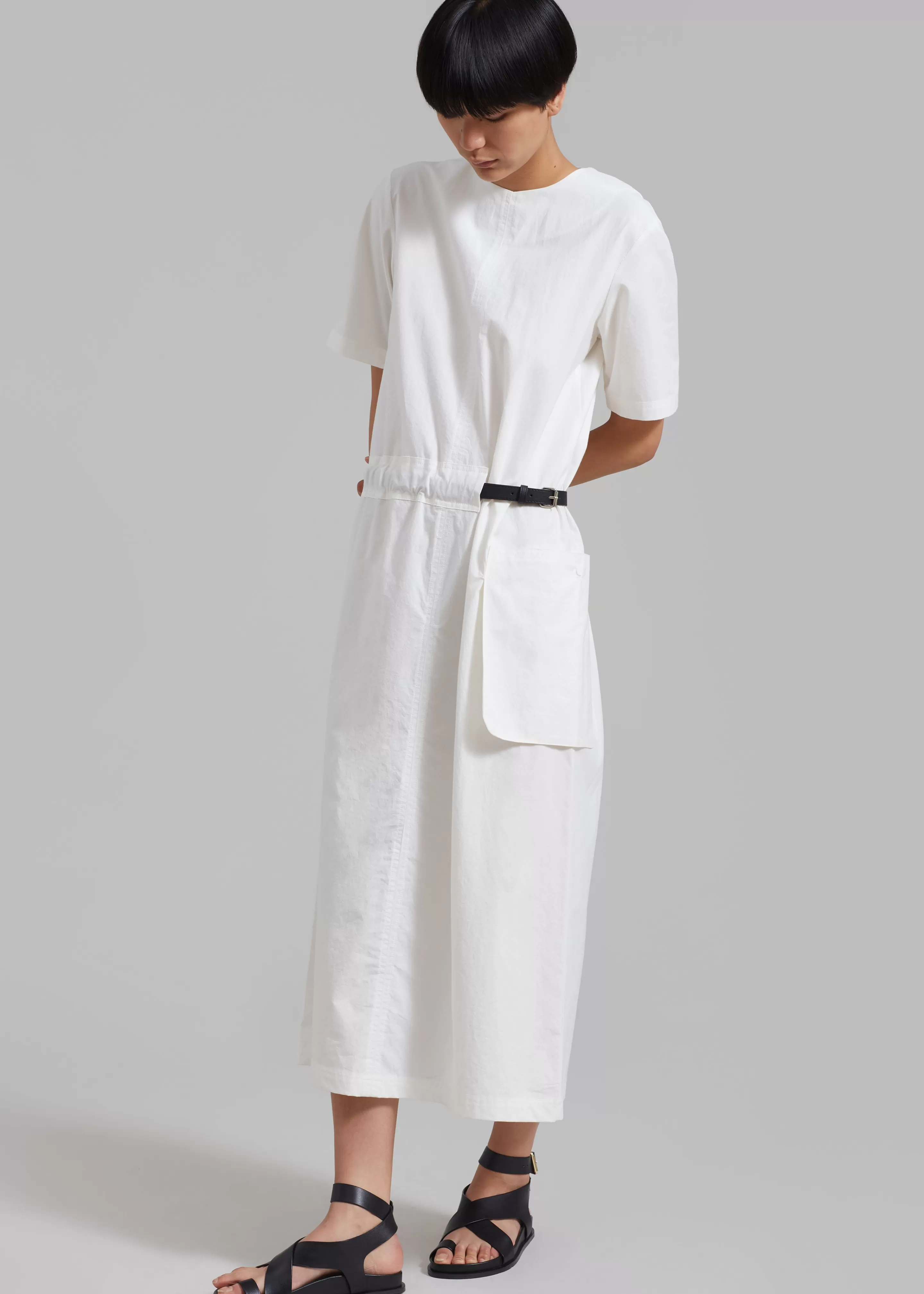 Dresses | The Frankie Shop Claire Belted Maxi Dress White