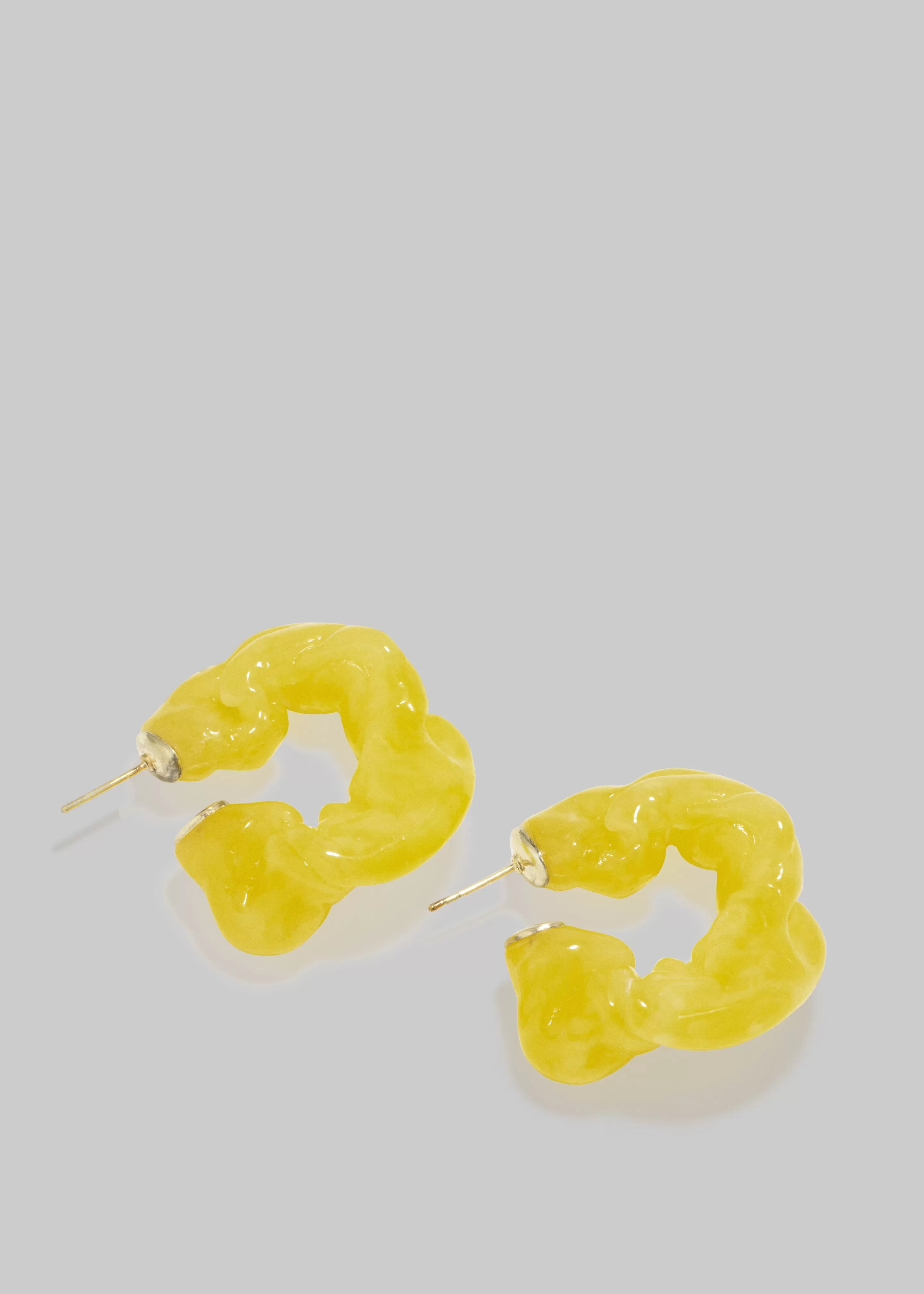 Accessories | The Frankie Shop Completedworks Ruffle Bio-Resin Earrings Yellow