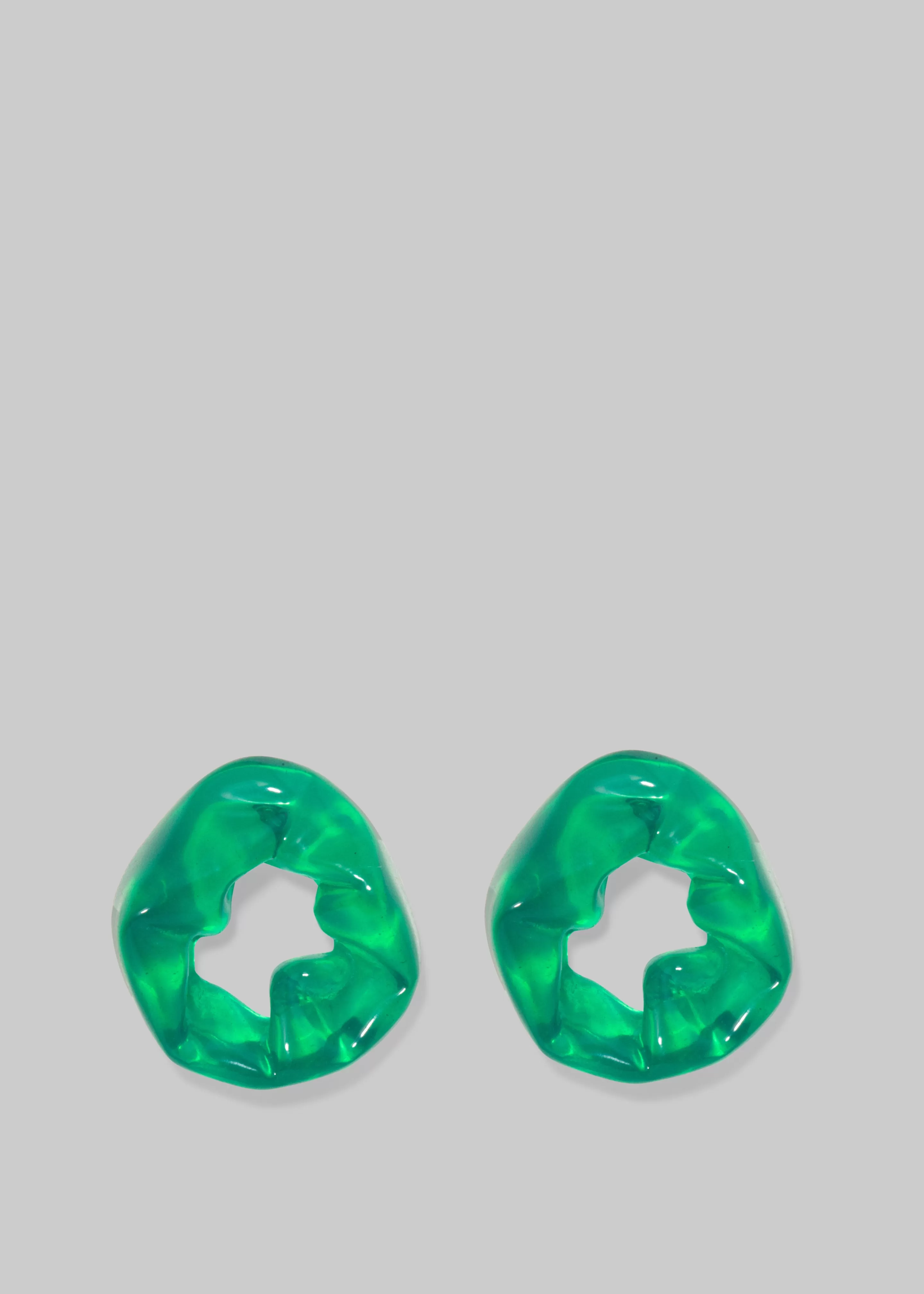 Accessories | The Frankie Shop Completedworks Scrunch Bio-Resin Earrings Green