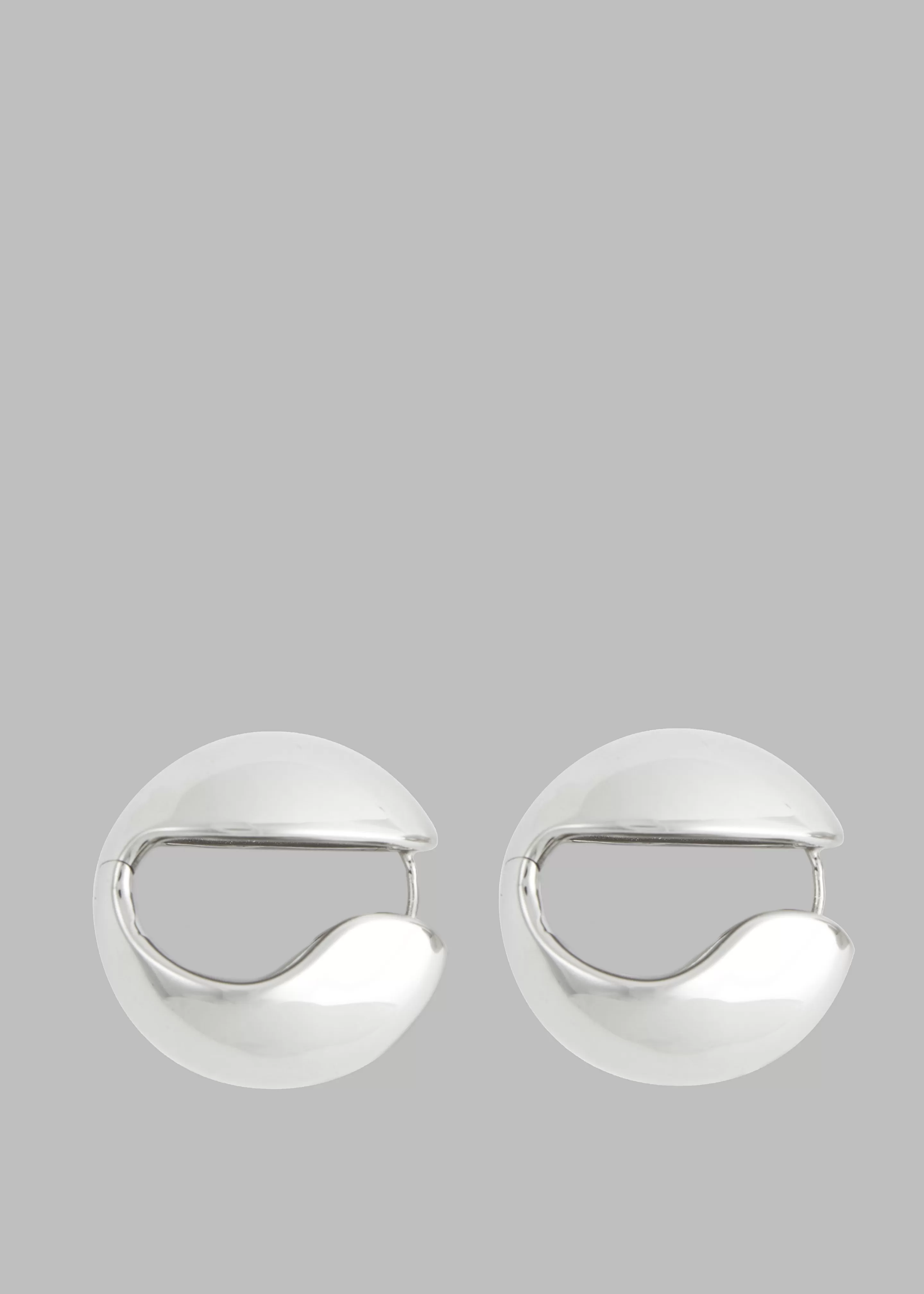 Accessories | The Frankie Shop Coperni Logo Earrings Silver