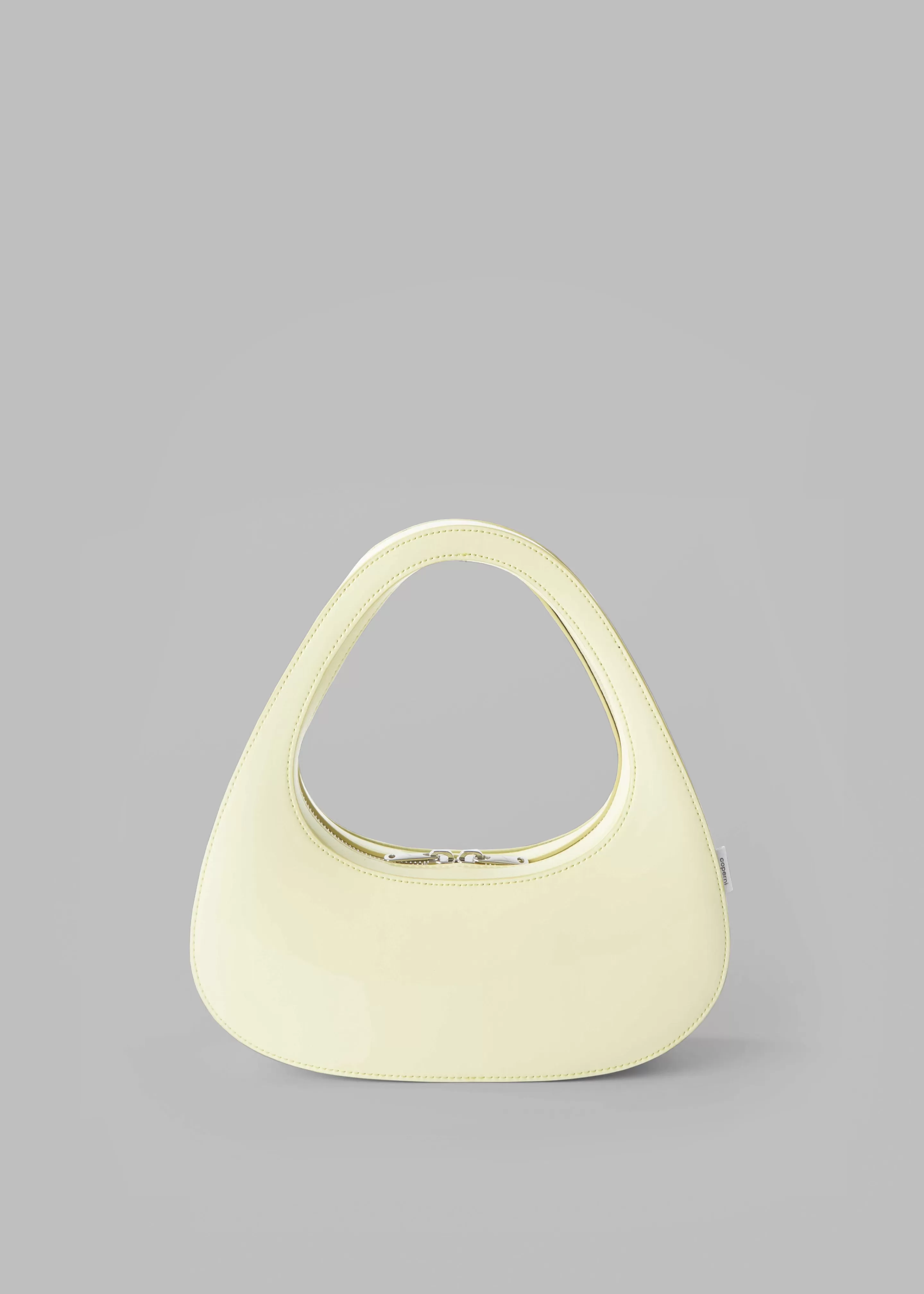 Accessories | The Frankie Shop Coperni Patent Baguette Swipe Bag Light Yellow