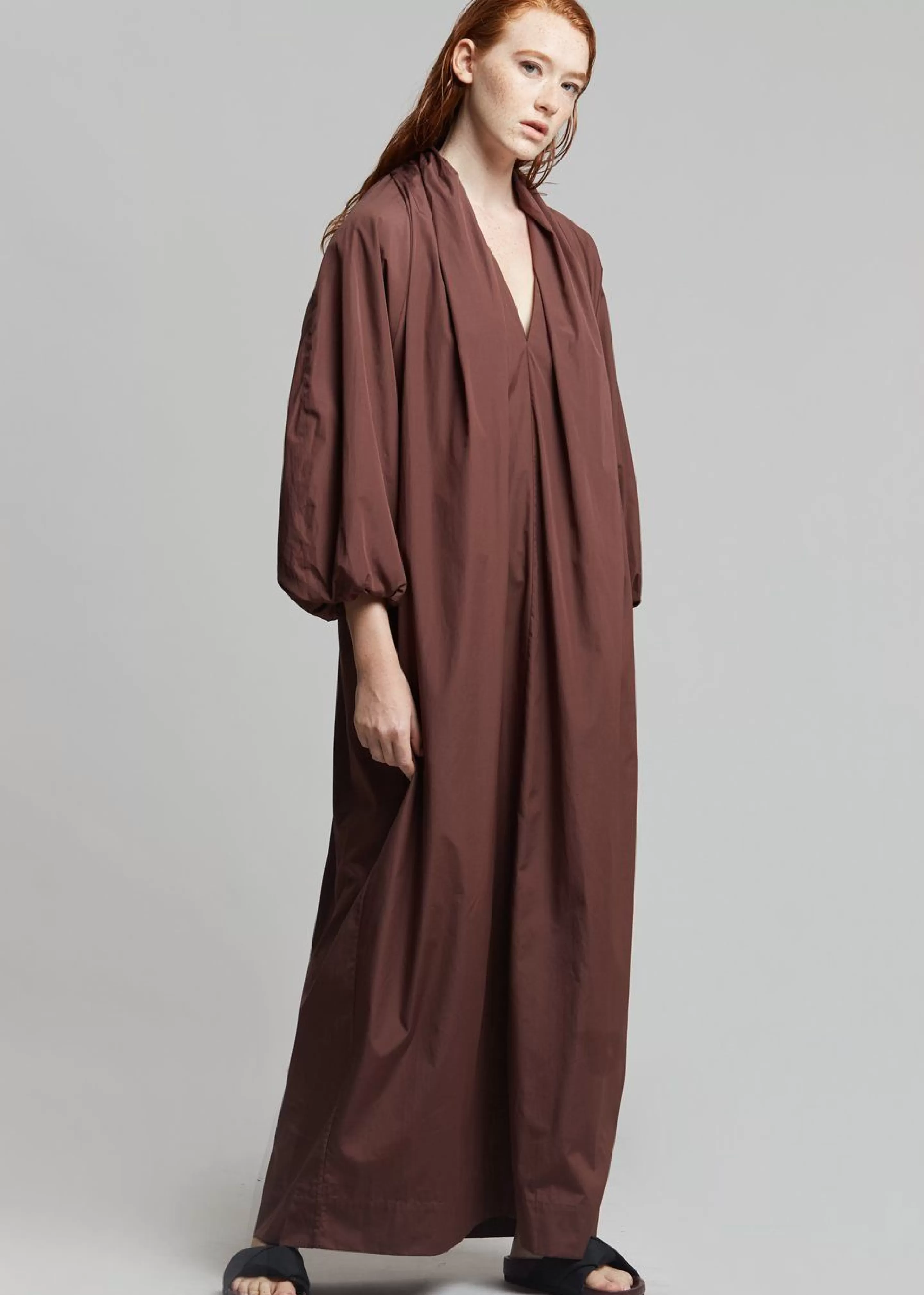 Dresses | The Frankie Shop Esse Studios Collected Long Dress Chocolate