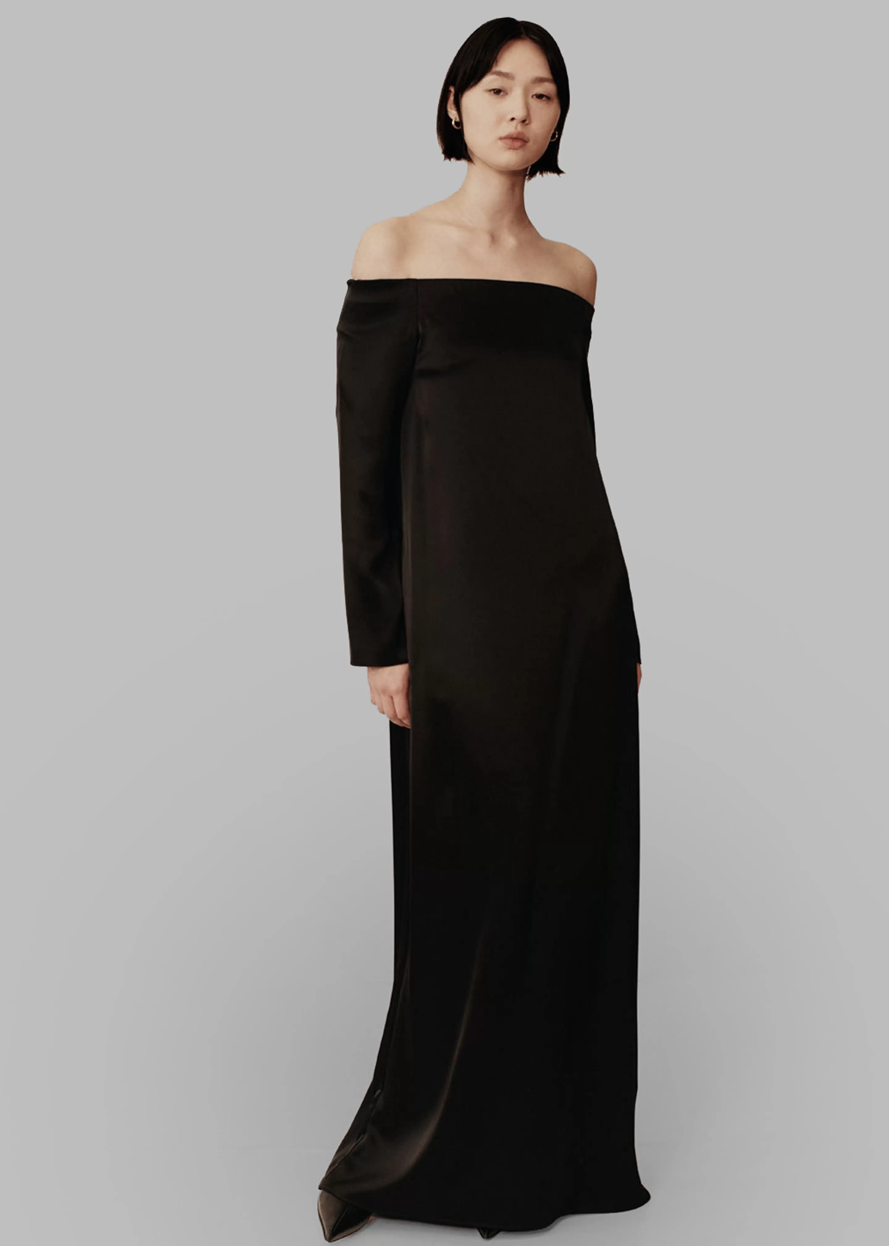 Dresses | The Frankie Shop Esse Studios Off Shoulder Column Dress Black