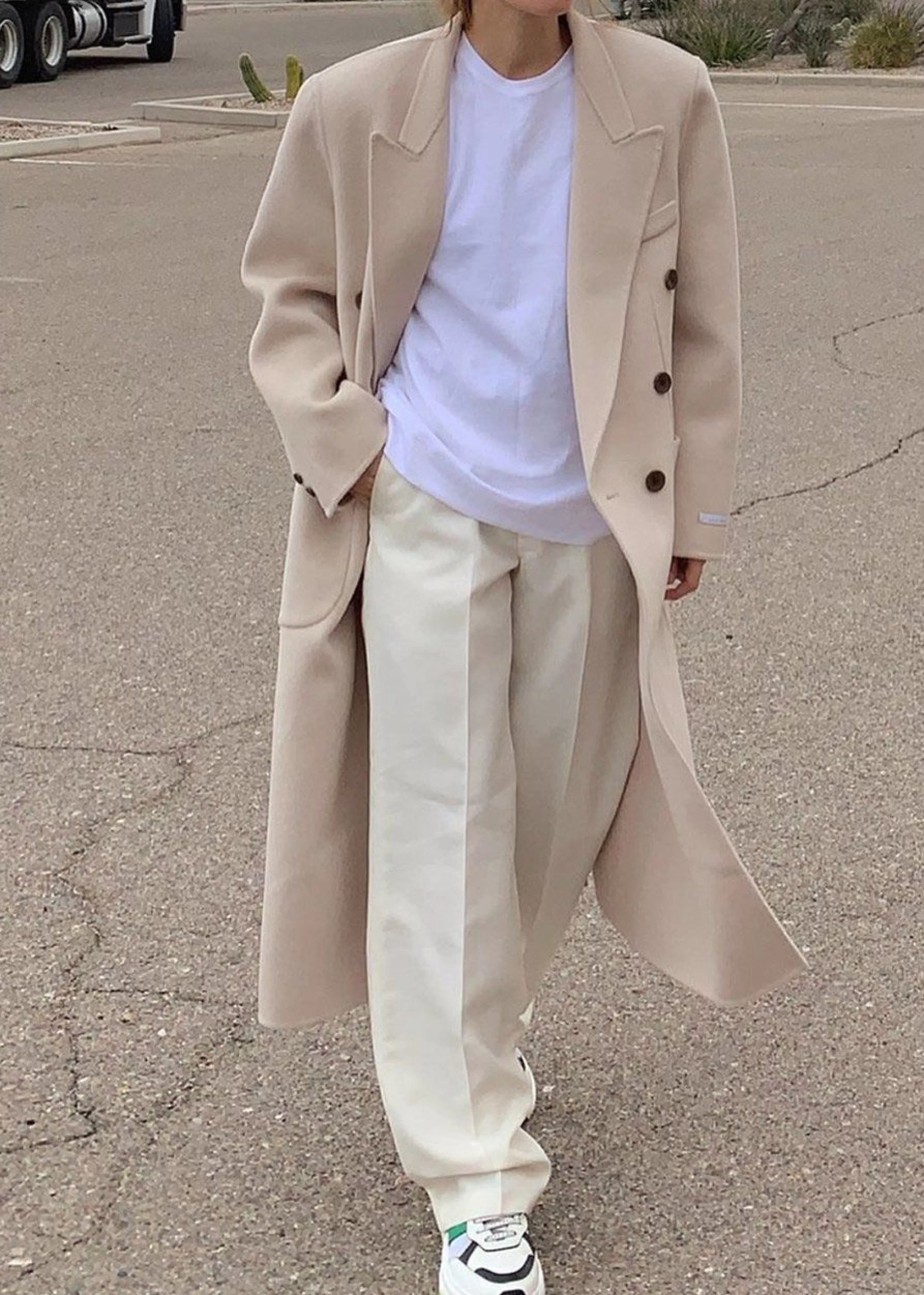 Outerwear | The Frankie Shop Flynn Overcoat Cream