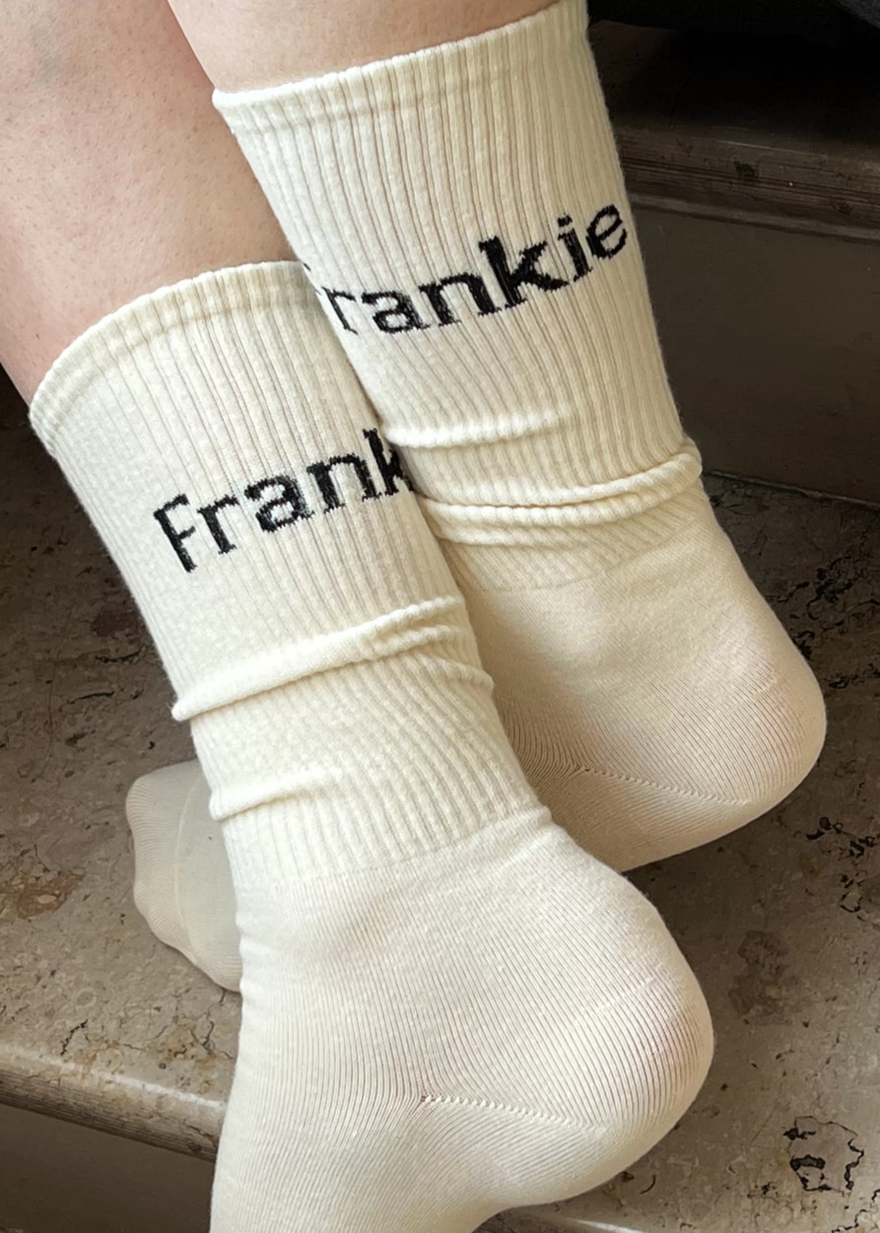 Accessories | The Frankie Shop Frankie In English Ribbed Socks Vanilla