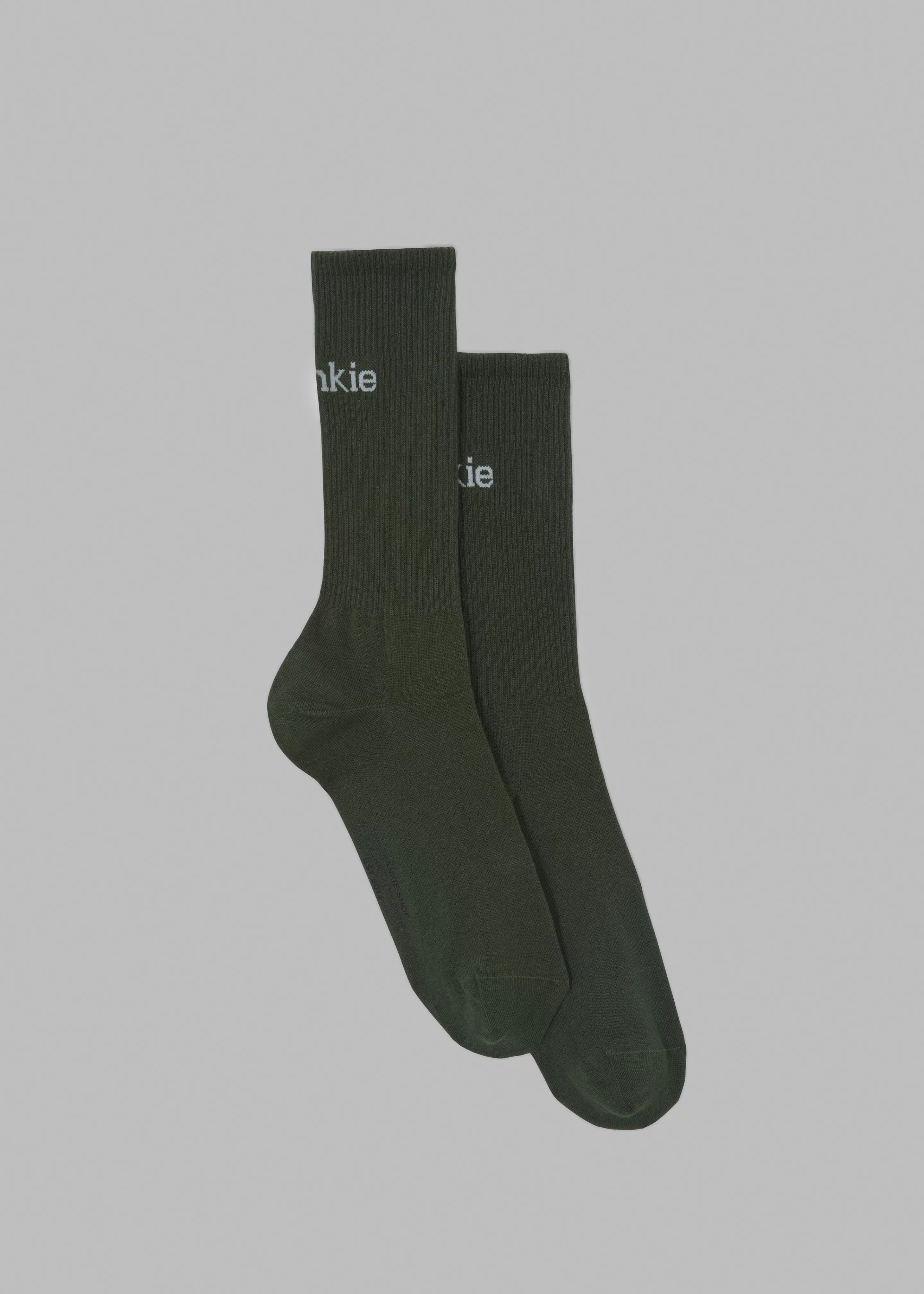 Accessories | The Frankie Shop Frankie In English Ribbed Socks Army Green