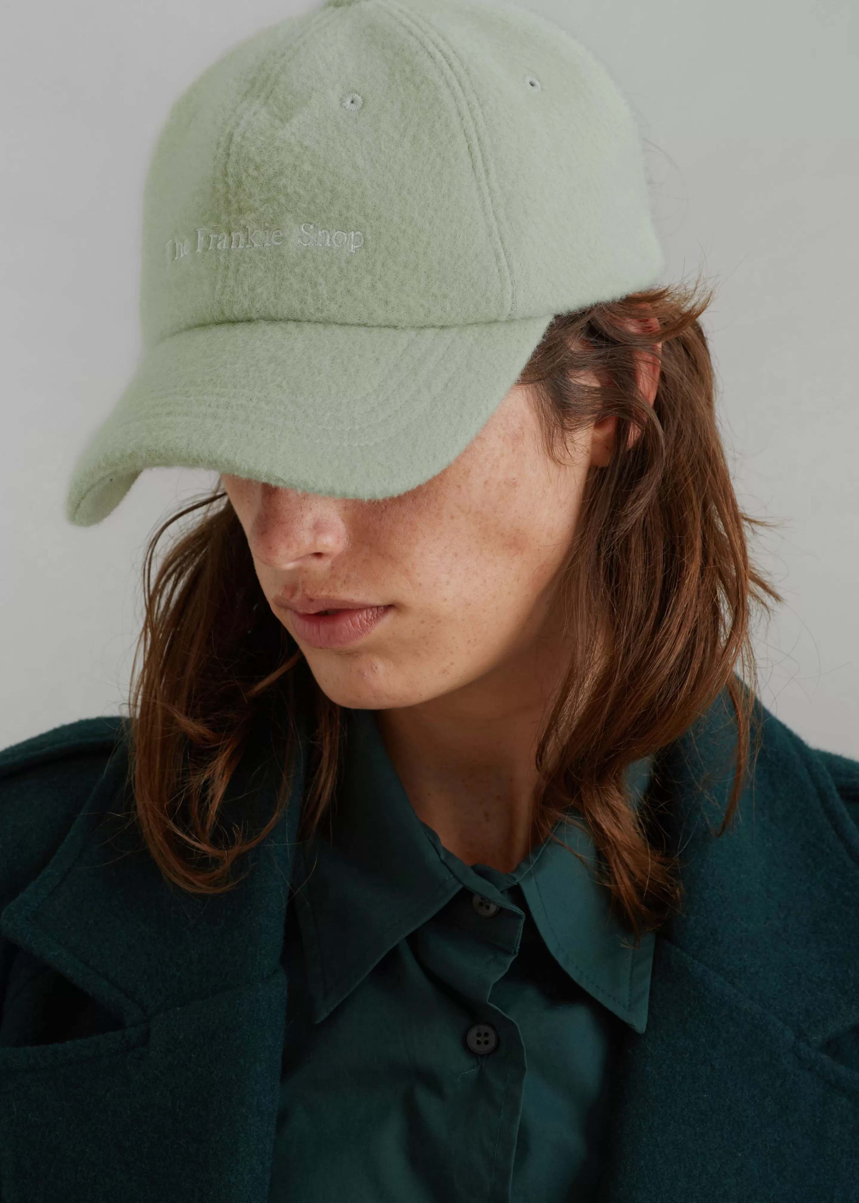 Accessories | The Frankie Shop Frankie Wool Baseball Cap Sage