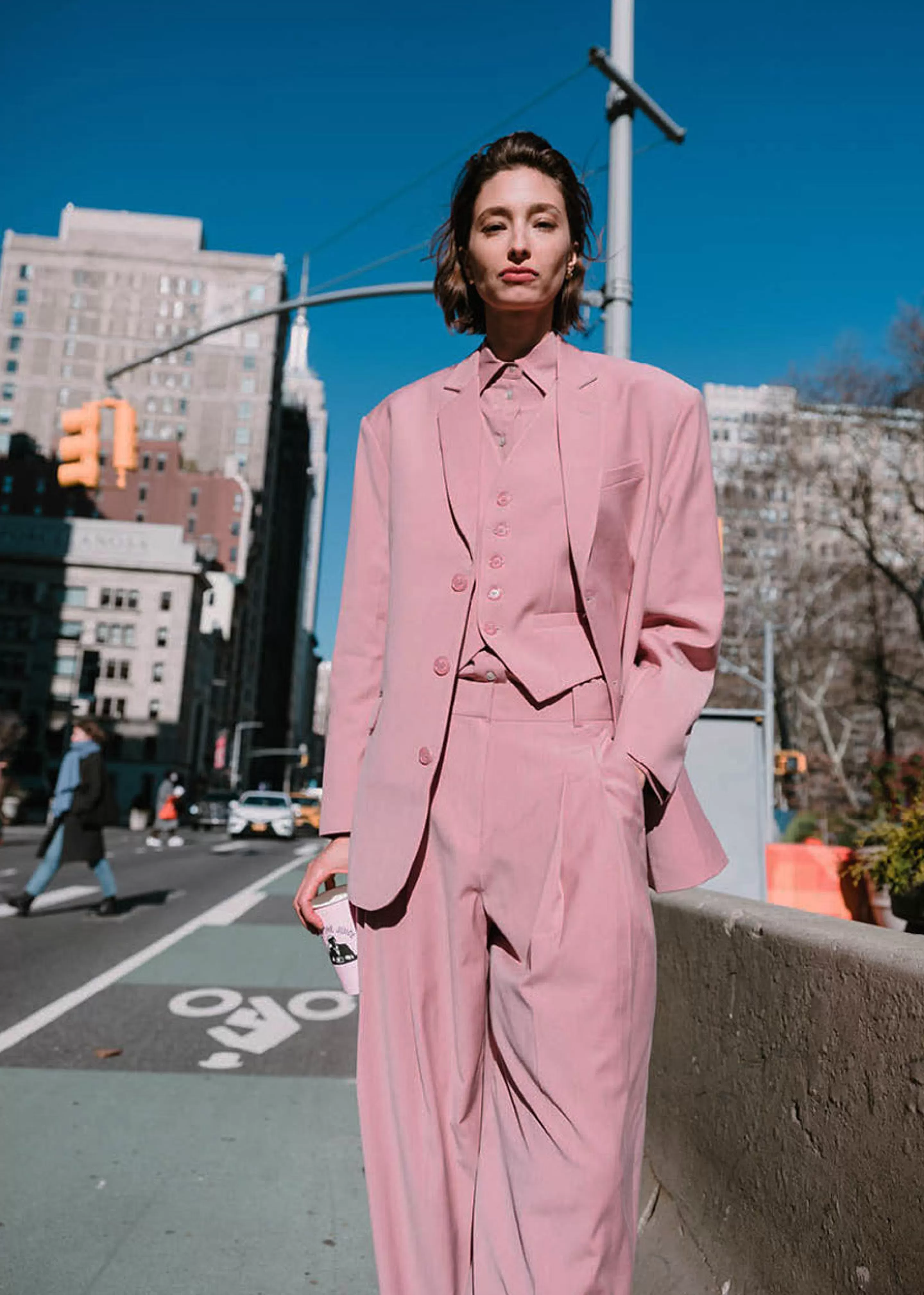 Outerwear | The Frankie Shop Gelso Oversized Blazer Rose