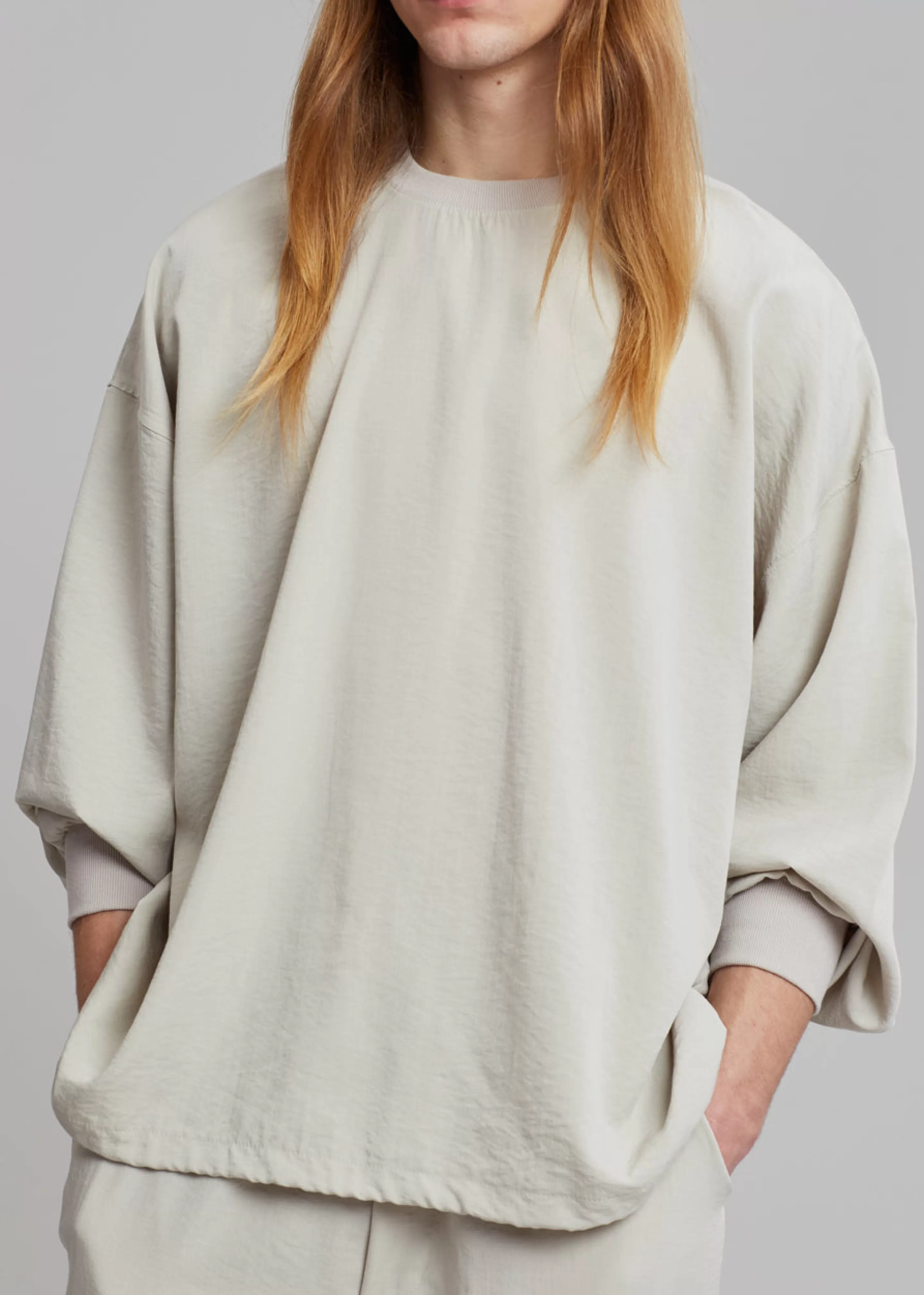 Loungewear | The Frankie Shop Geoff String Sweatshirt Oyster