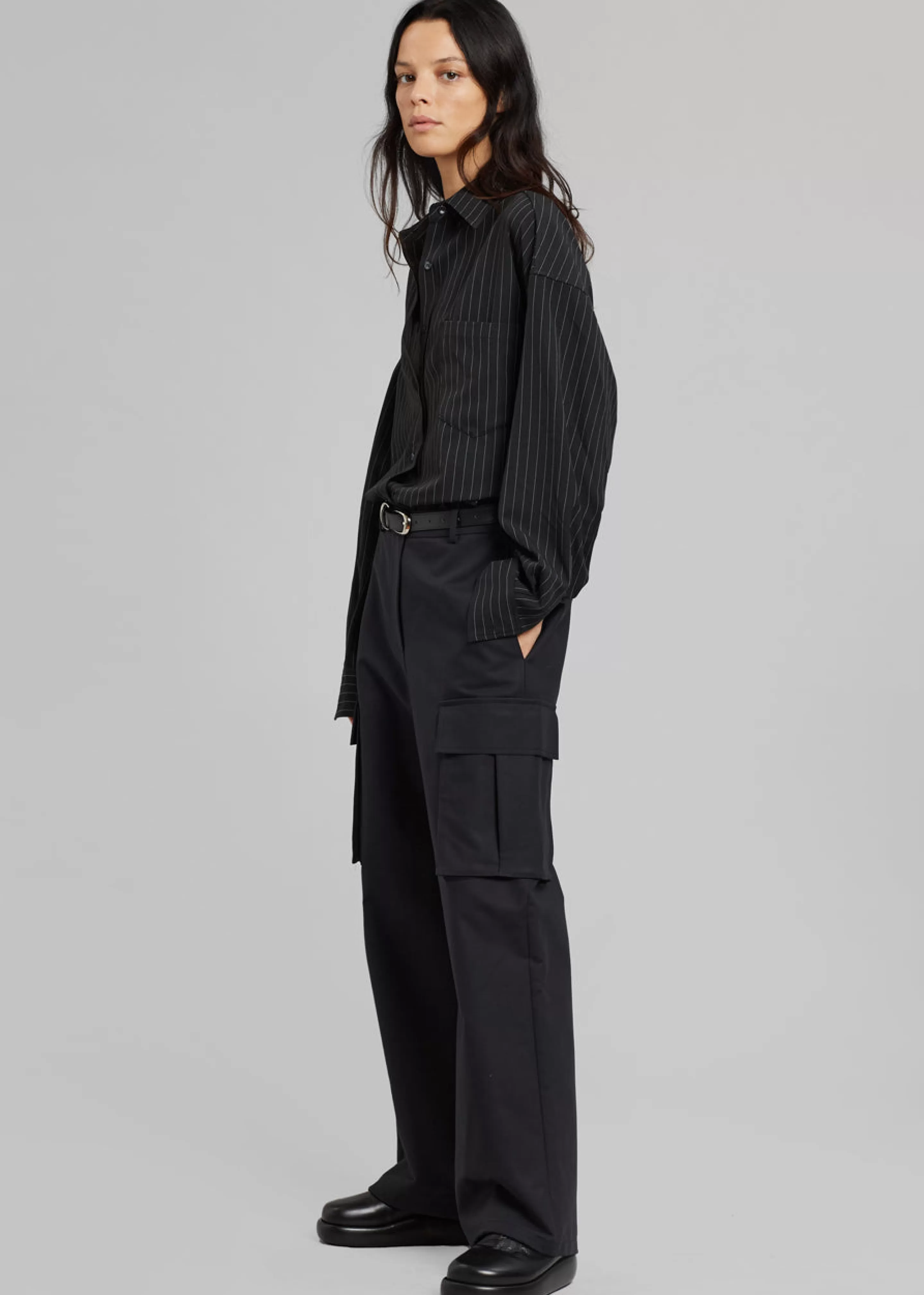 Bottoms | The Frankie Shop Gia Cargo Pants Black