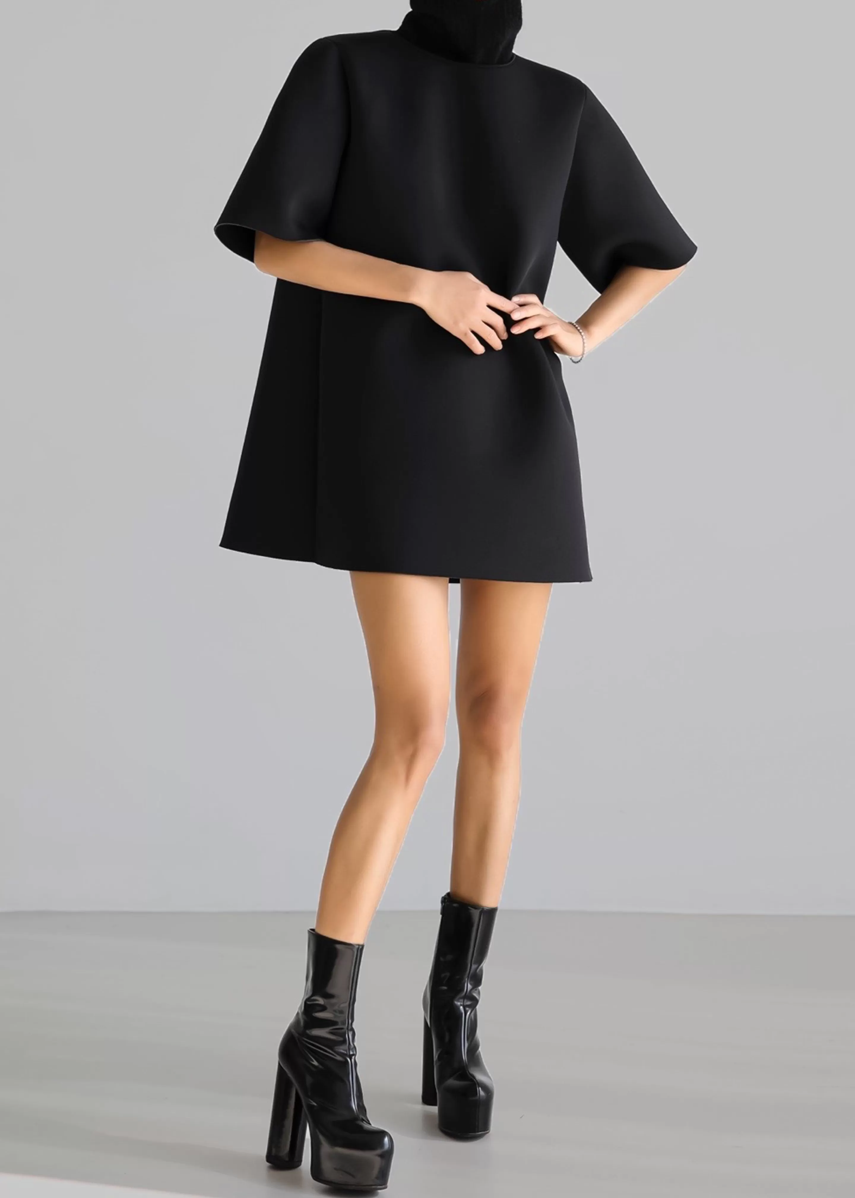 Dresses | The Frankie Shop Giza Neoprene Mini Dress Black