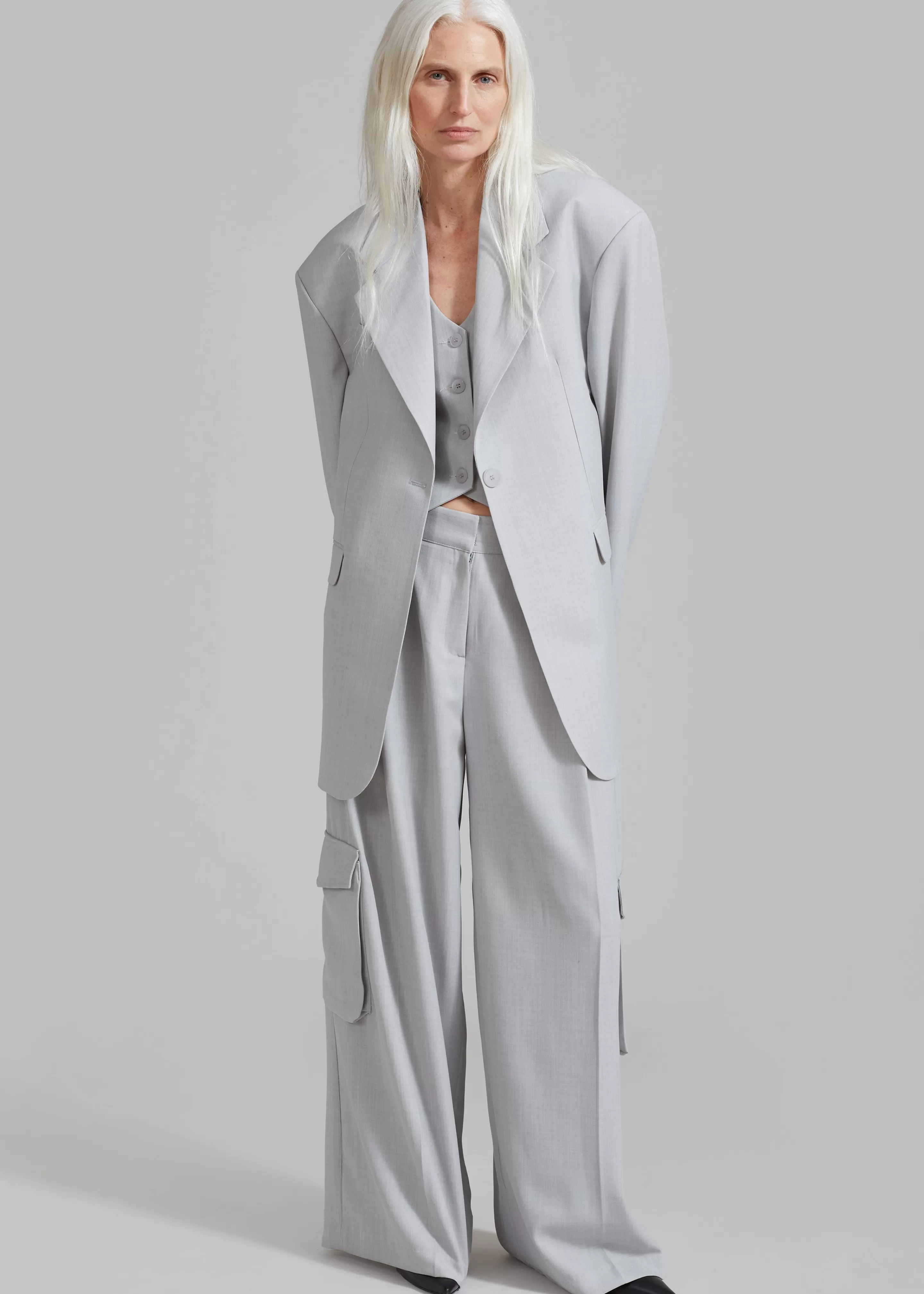 Outerwear | The Frankie Shop Gladys Blazer Grey