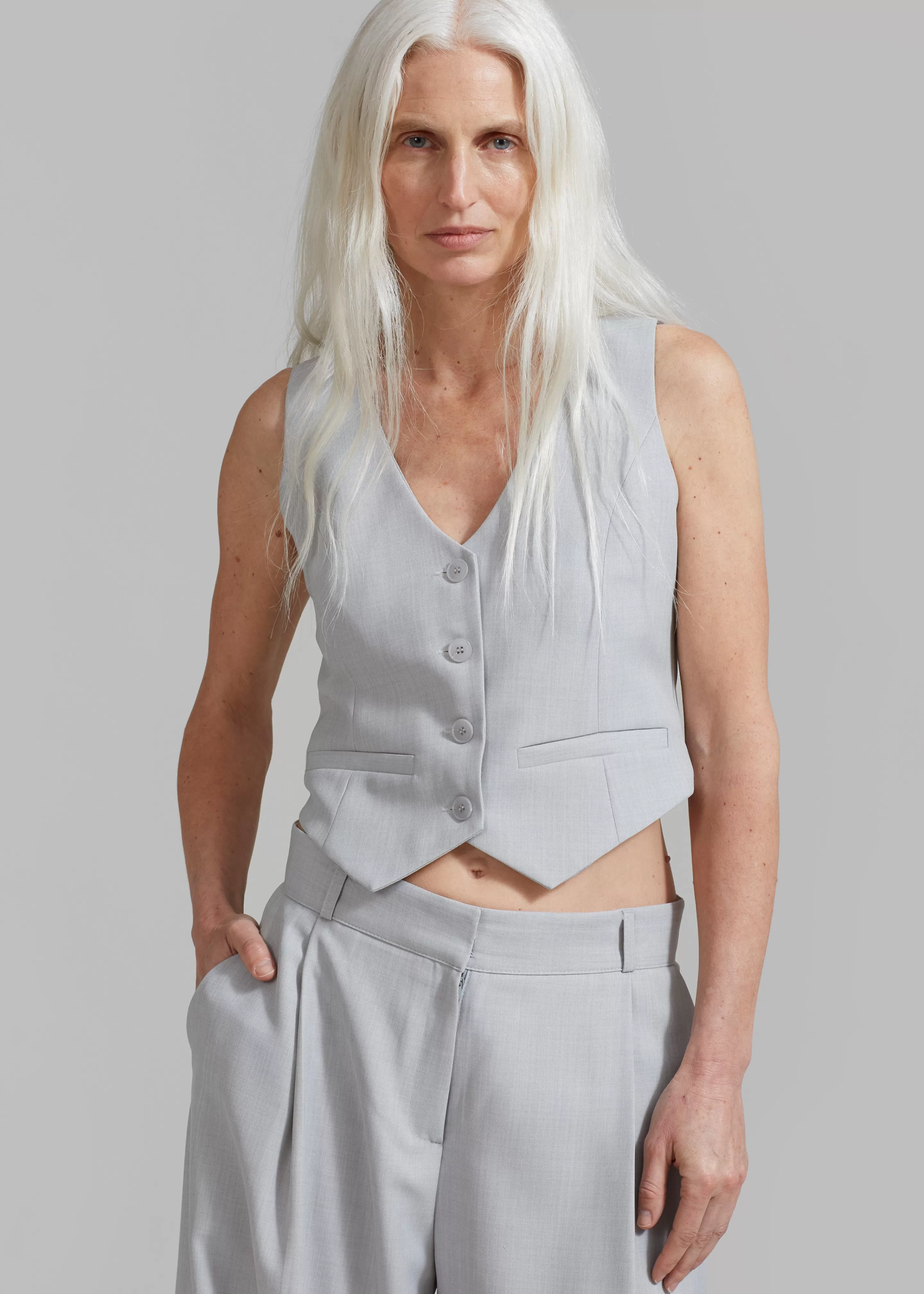 Outerwear | The Frankie Shop Gladys Vest Grey