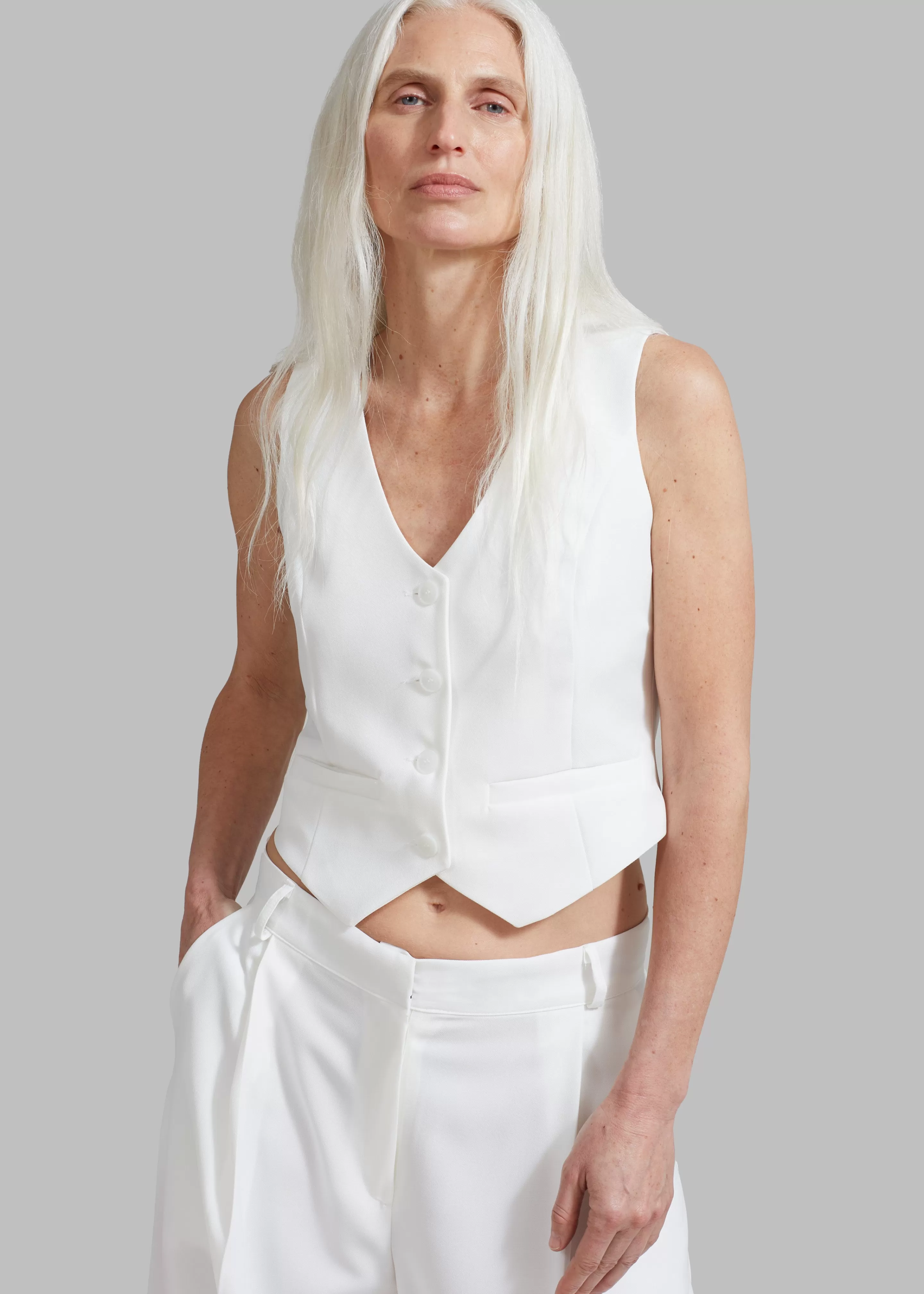 Outerwear | The Frankie Shop Gladys Vest White