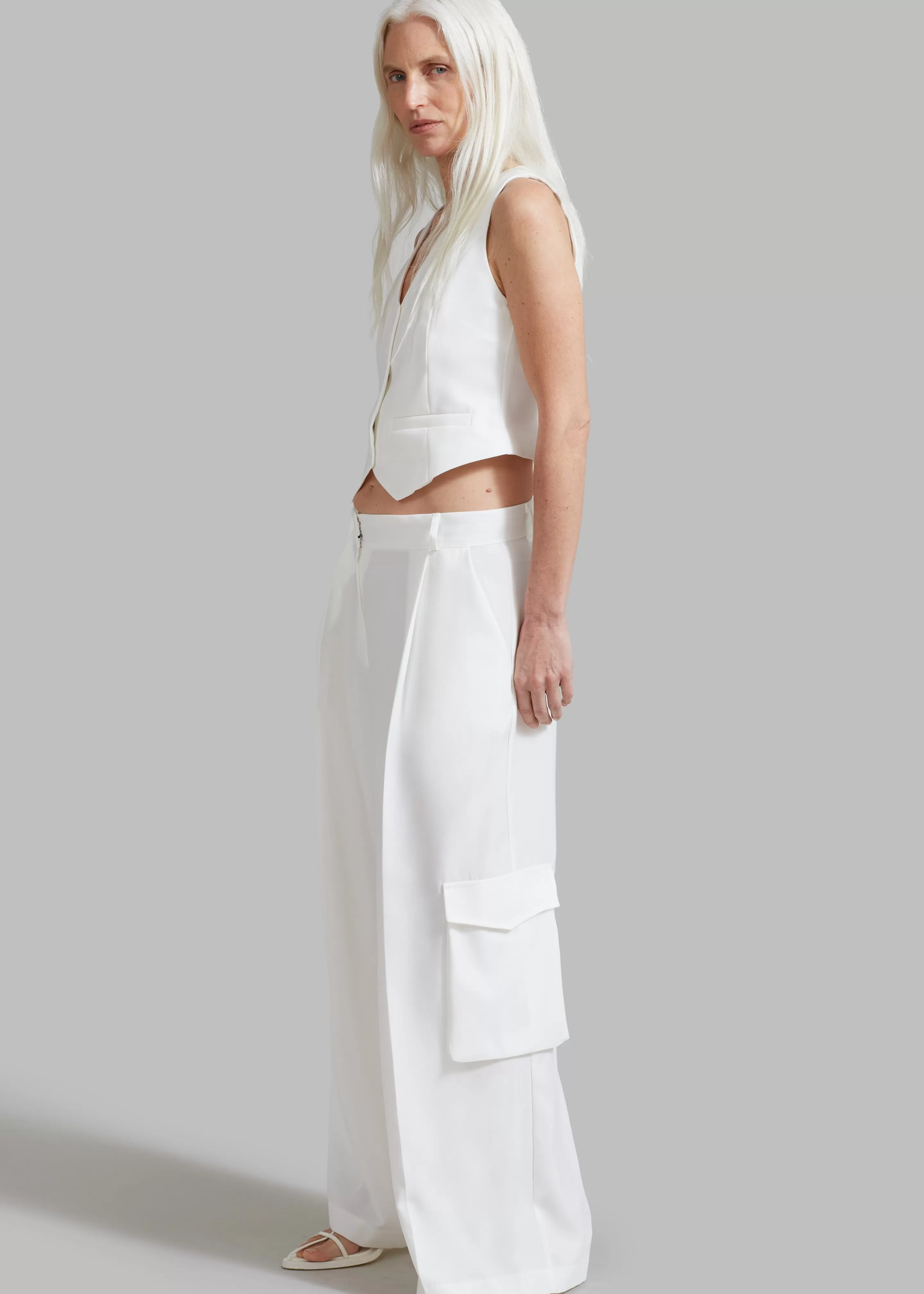 Outerwear | The Frankie Shop Gladys Vest White