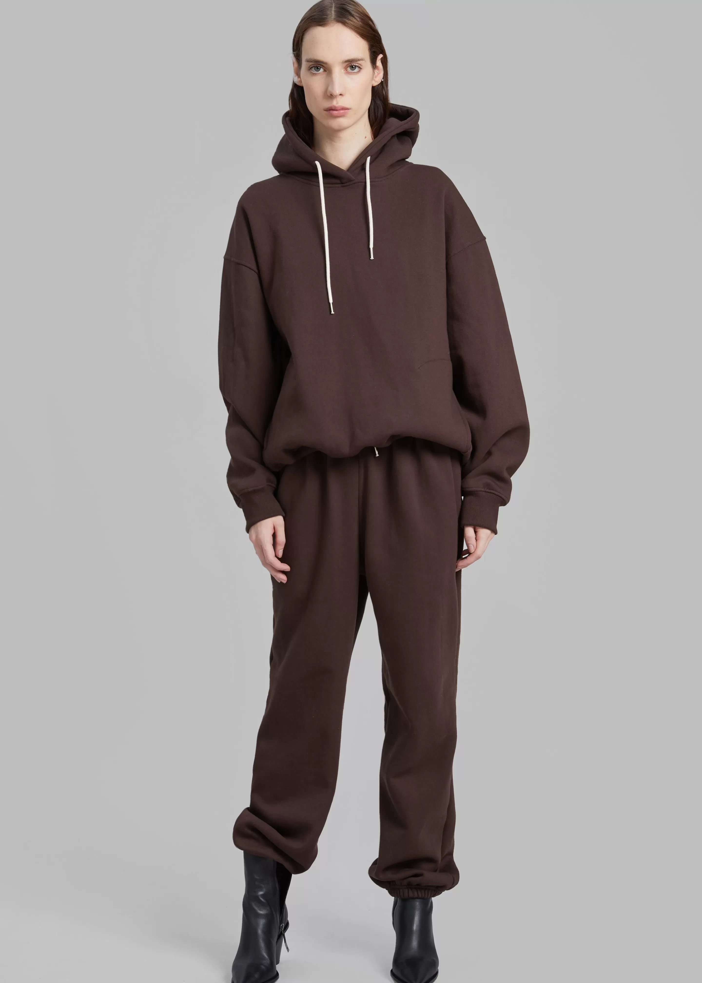 Loungewear | The Frankie Shop Hoops Hoodie Chocolate Plum