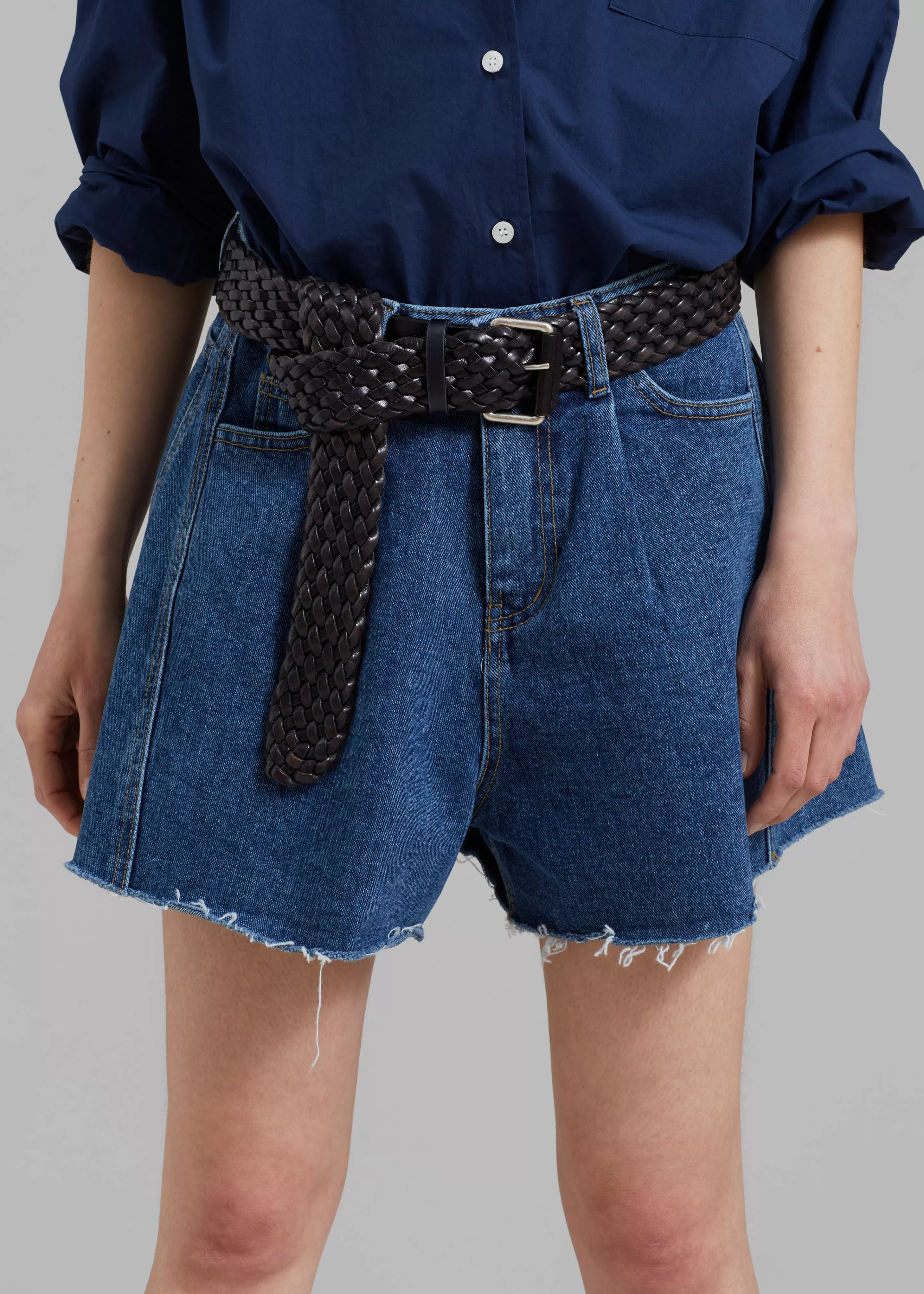 Bottoms | The Frankie Shop Howell Denim Shorts Blue Denim