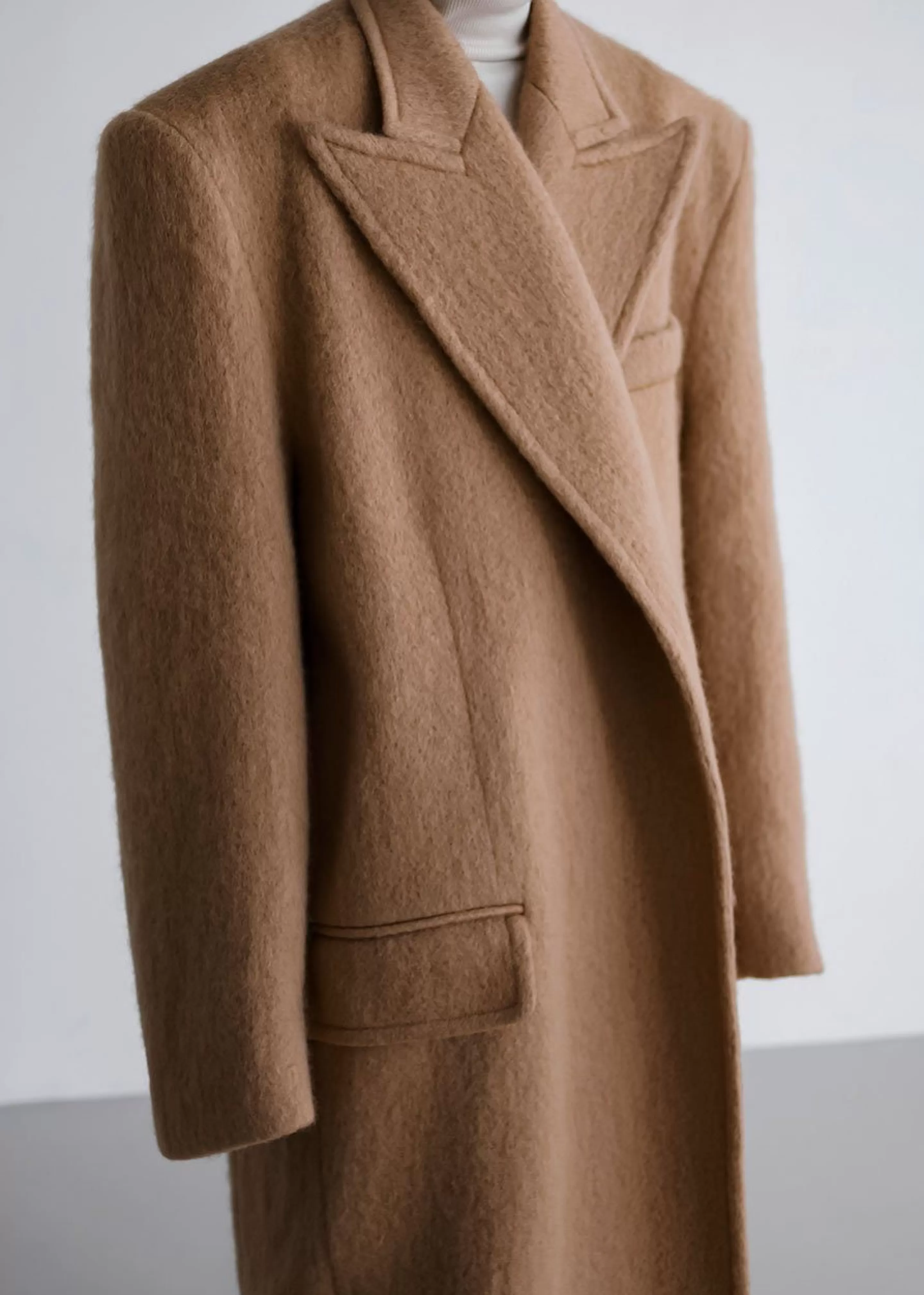 Outerwear | The Frankie Shop John Oversized Coat Camel