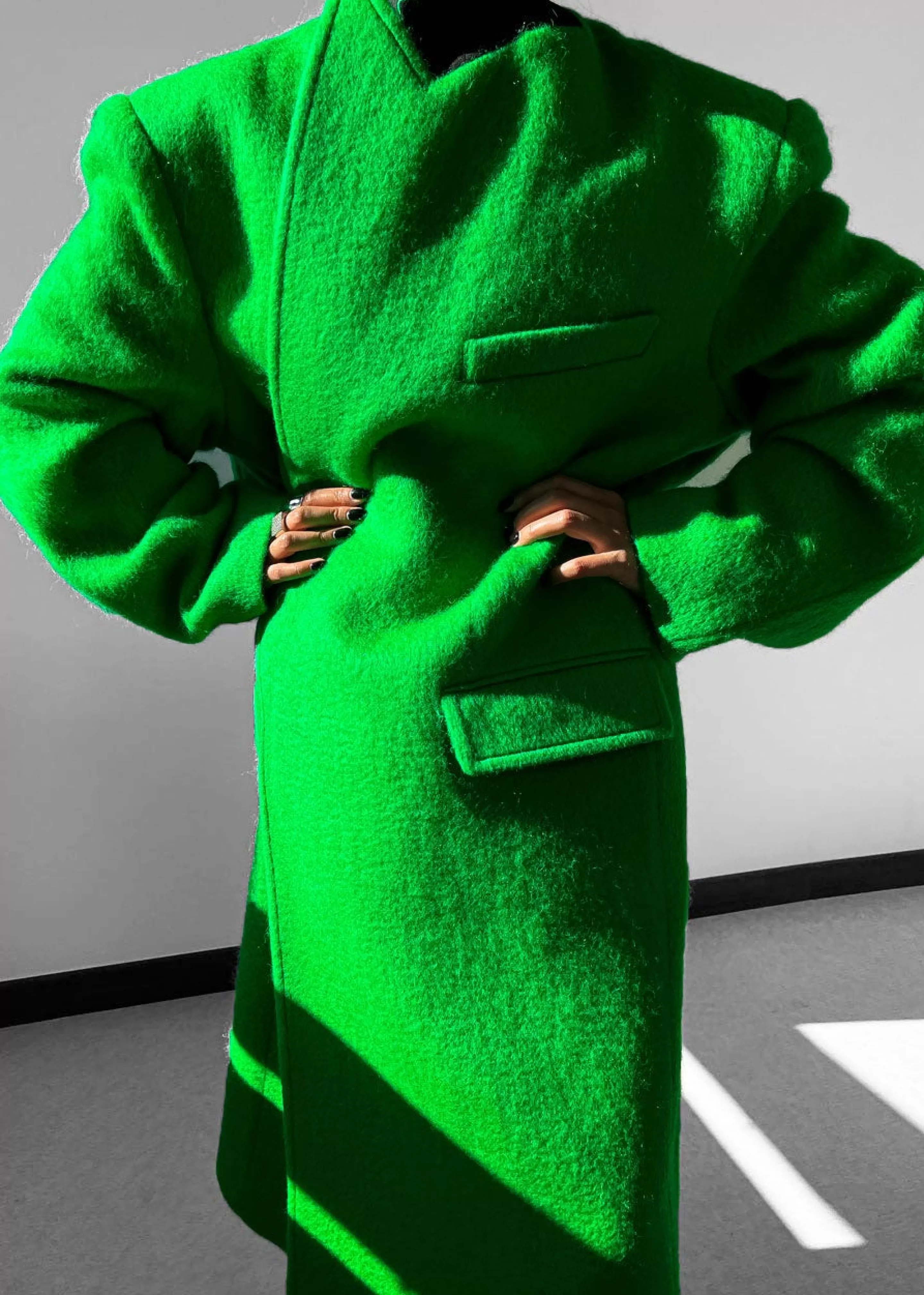 Outerwear | The Frankie Shop John Oversized Coat Kermit