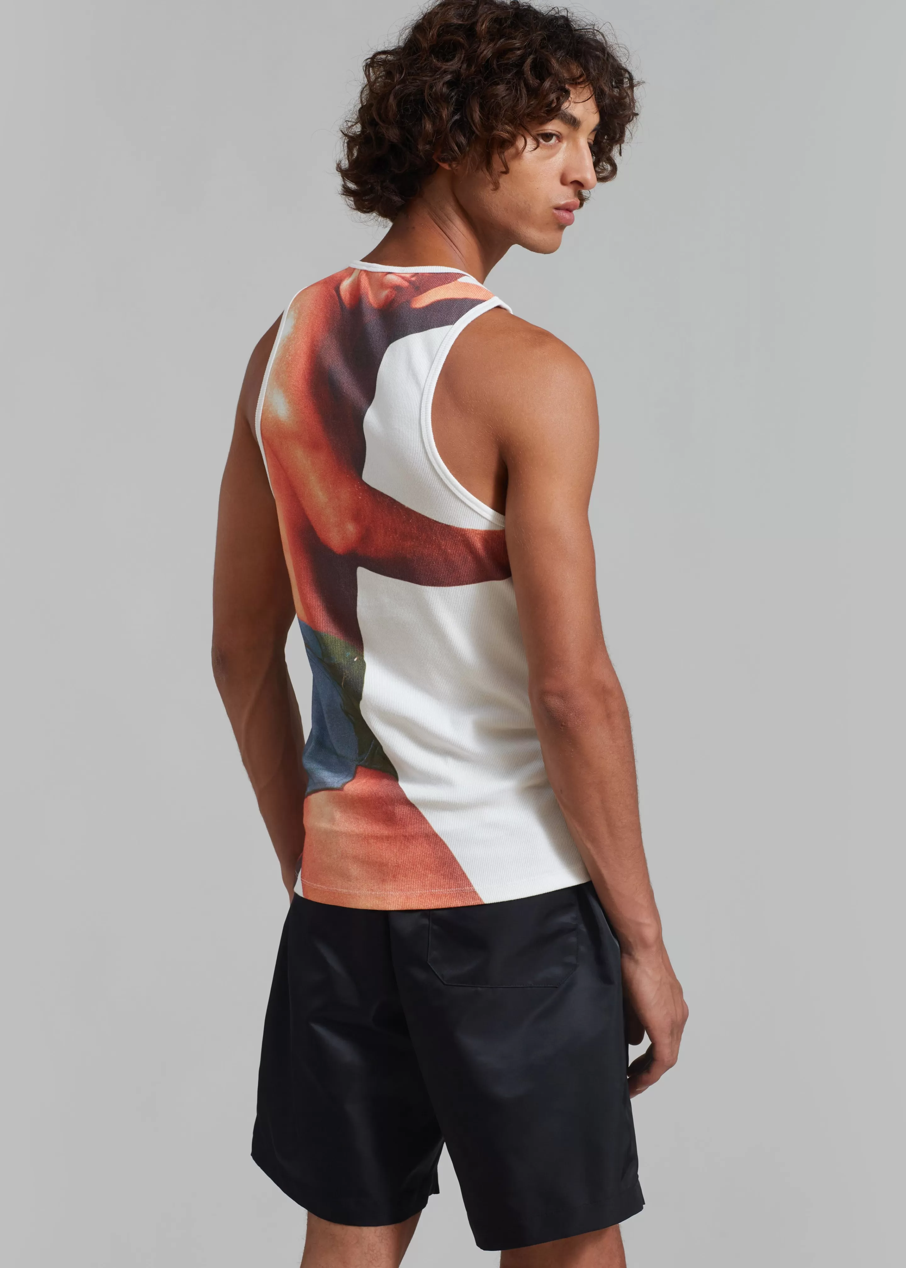 Tops | The Frankie Shop Jw Anderson Profile Stud Back Print Tank White