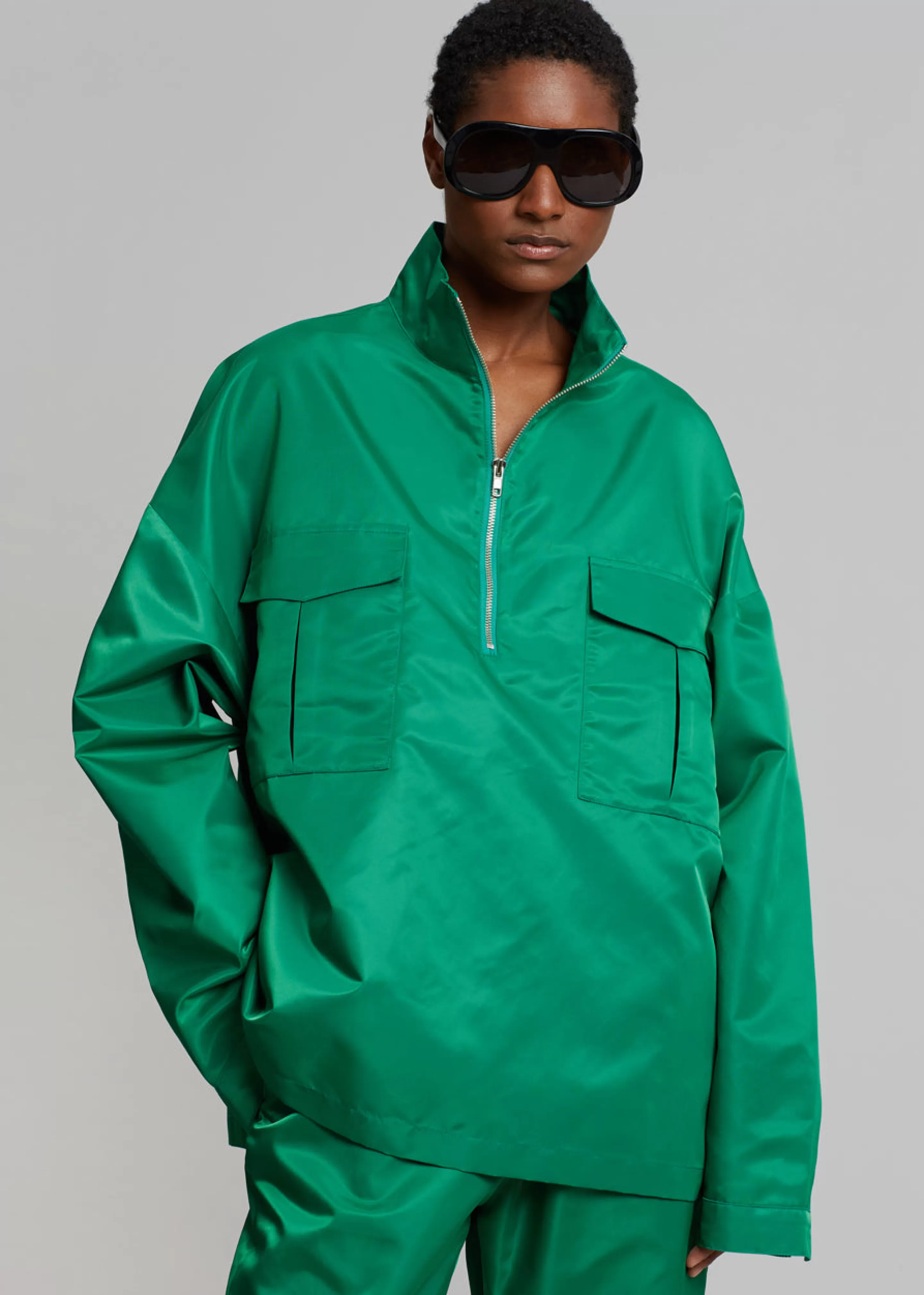 Outerwear | The Frankie Shop Kevin Anorak Jacket Kelly Green