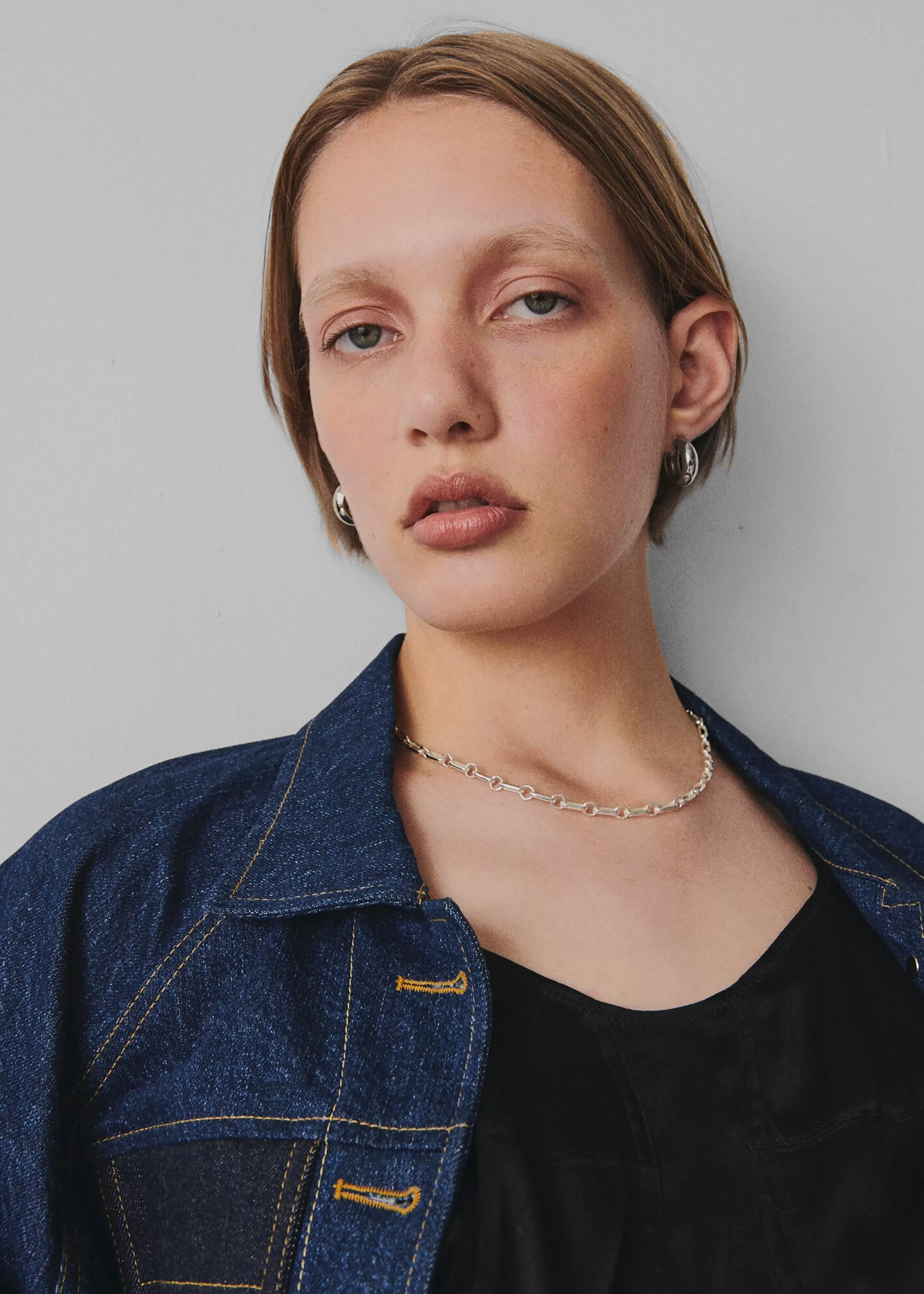 Accessories | The Frankie Shop Laura Lombardi Bar Chain Necklace Silver