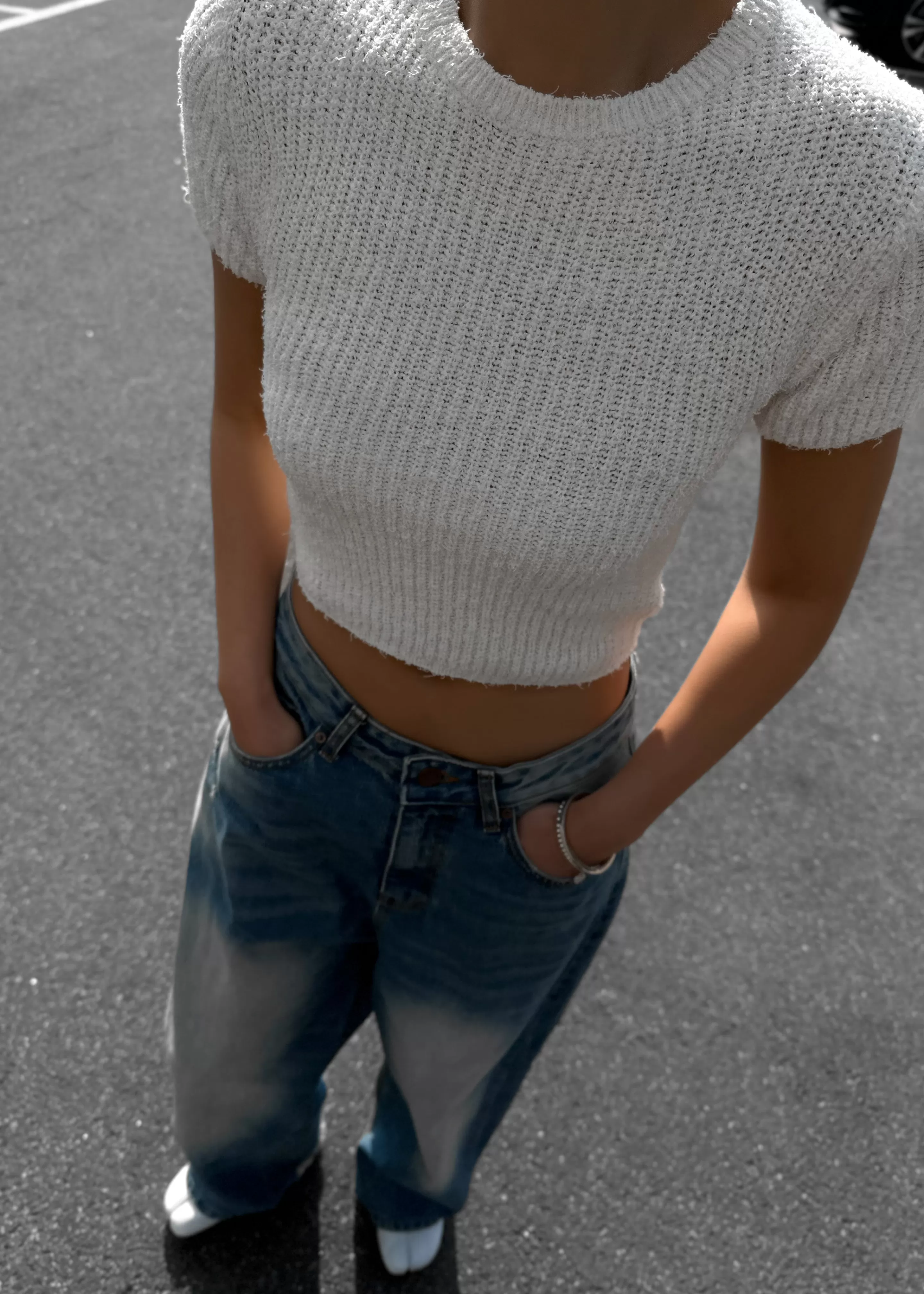 Knitwear | The Frankie Shop Lexie Knit Cropped Top Off White