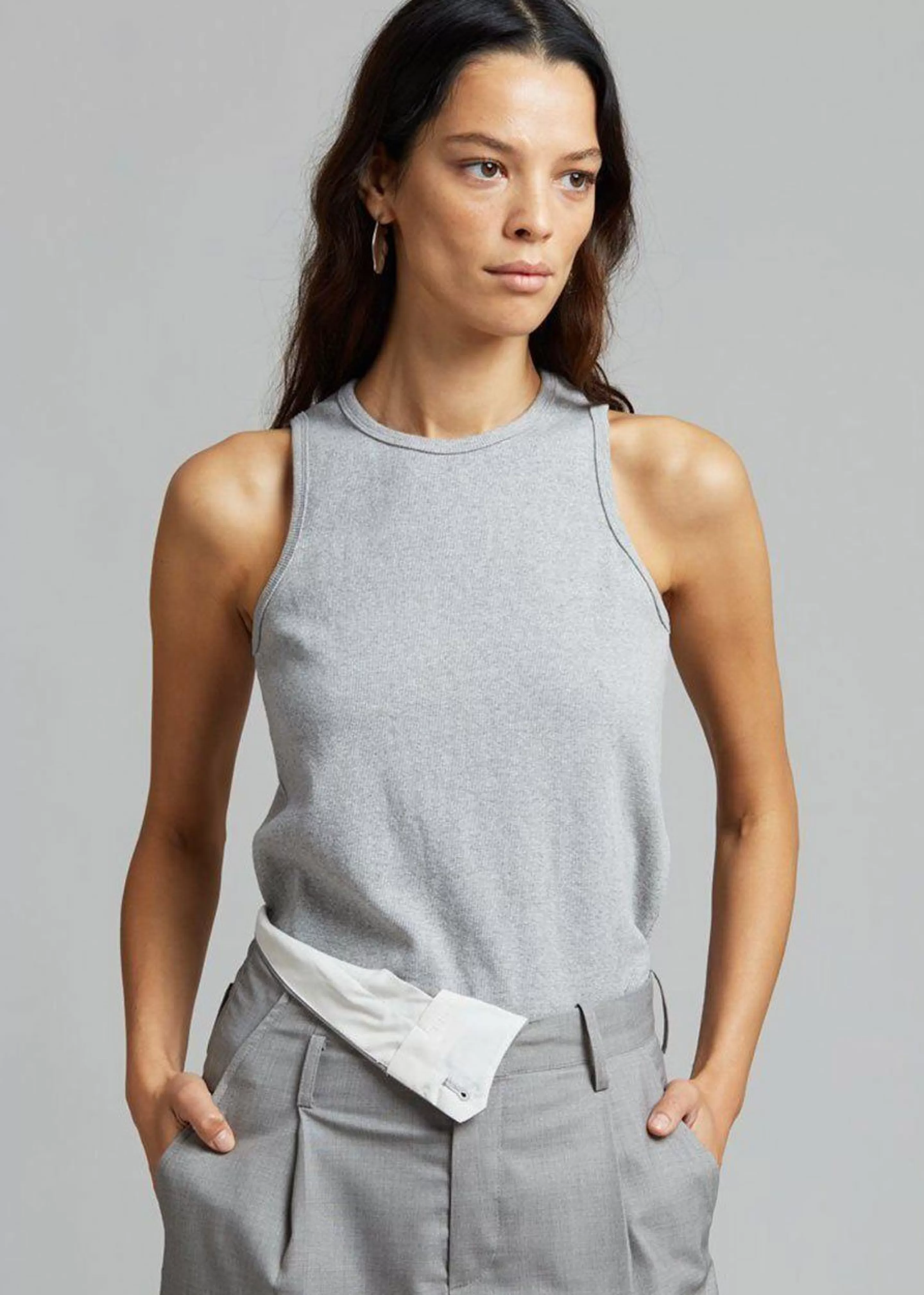 Loungewear | The Frankie Shop Liko Tank Heather Grey