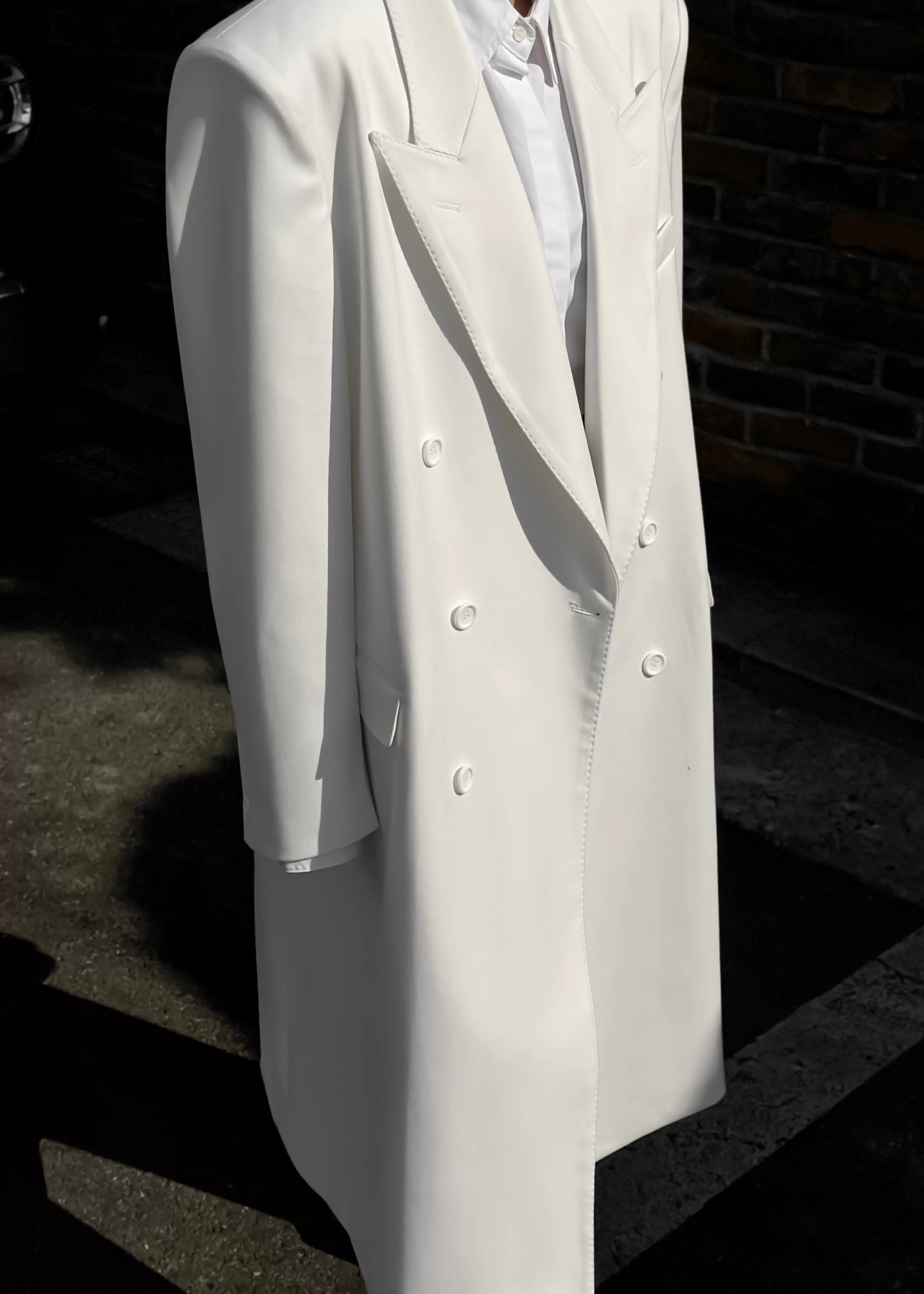 Outerwear | The Frankie Shop London Double Breasted Coat White