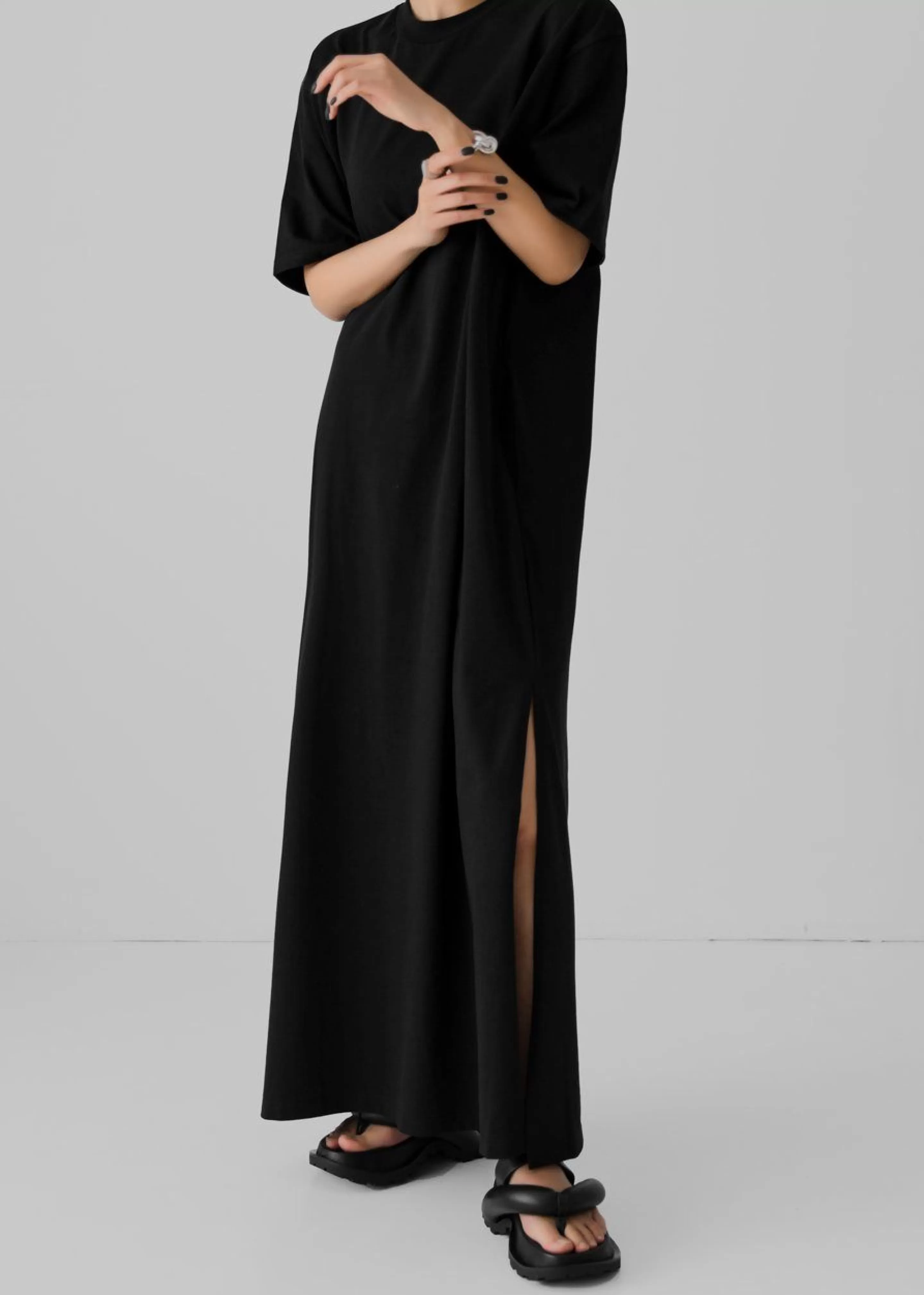 Dresses | The Frankie Shop Lou Oversized Tee Dress Black