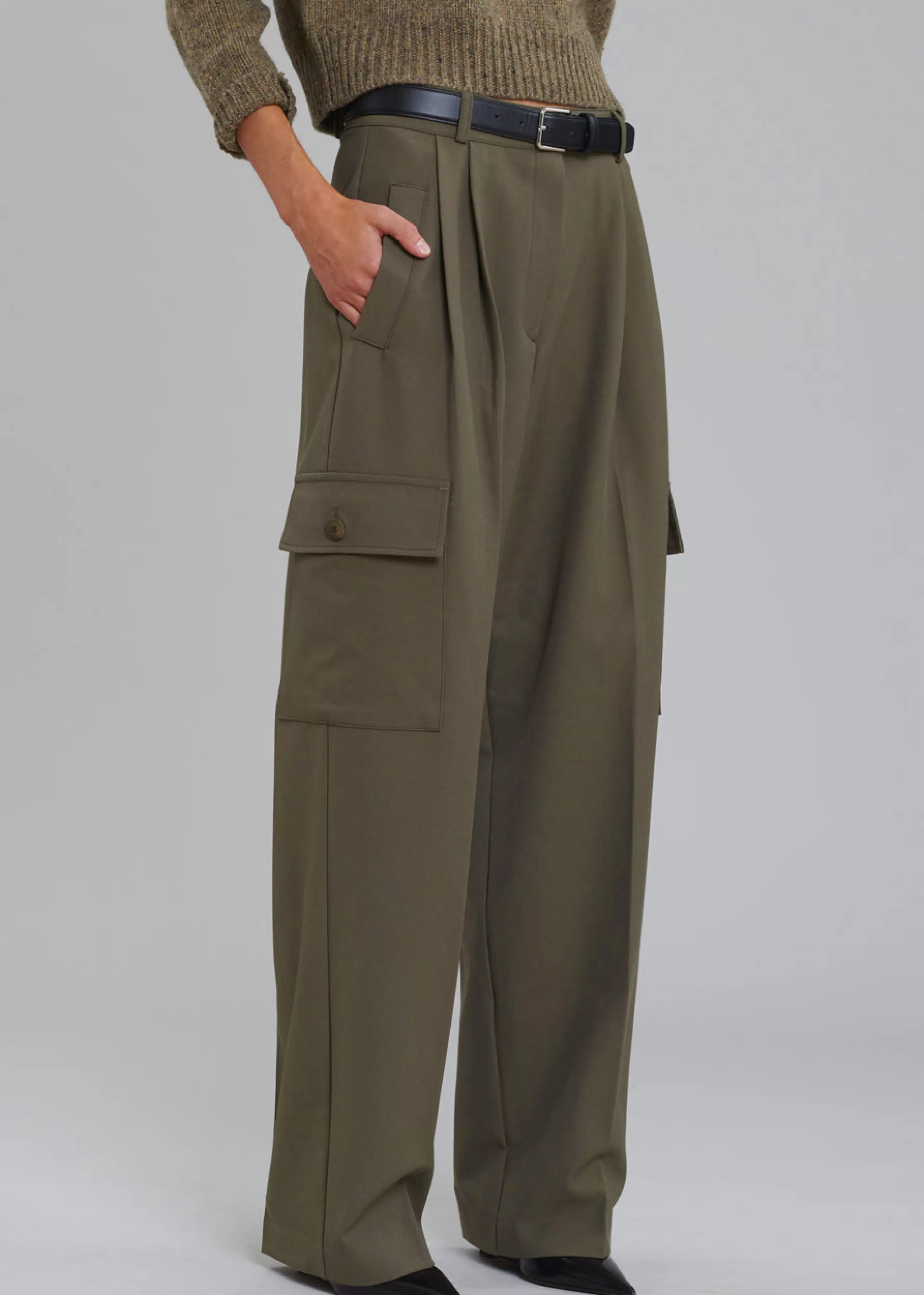 Bottoms | The Frankie Shop Maesa Cargo Pants Olive