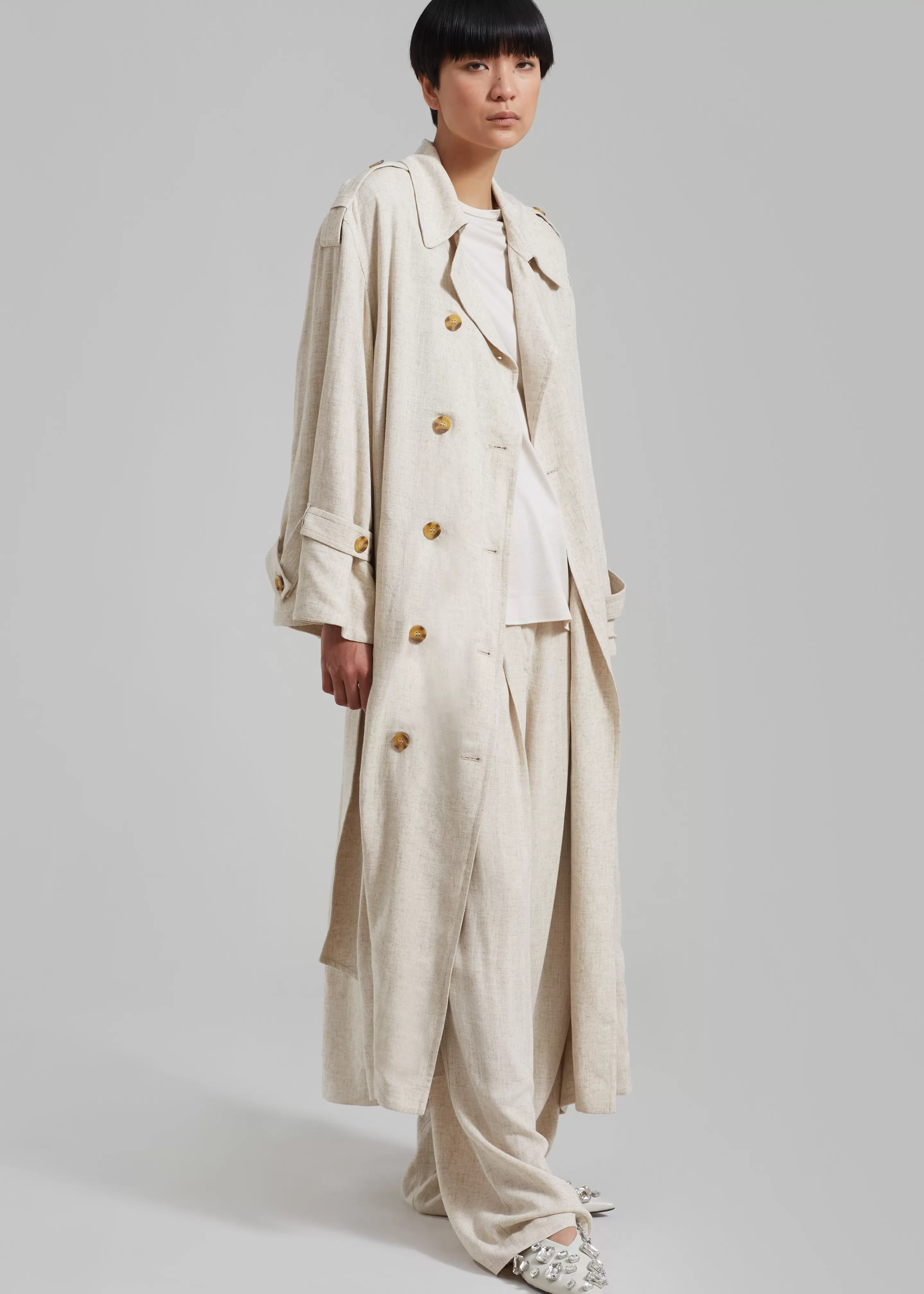 Outerwear | The Frankie Shop Malene Birger Alanise Trench Undyed