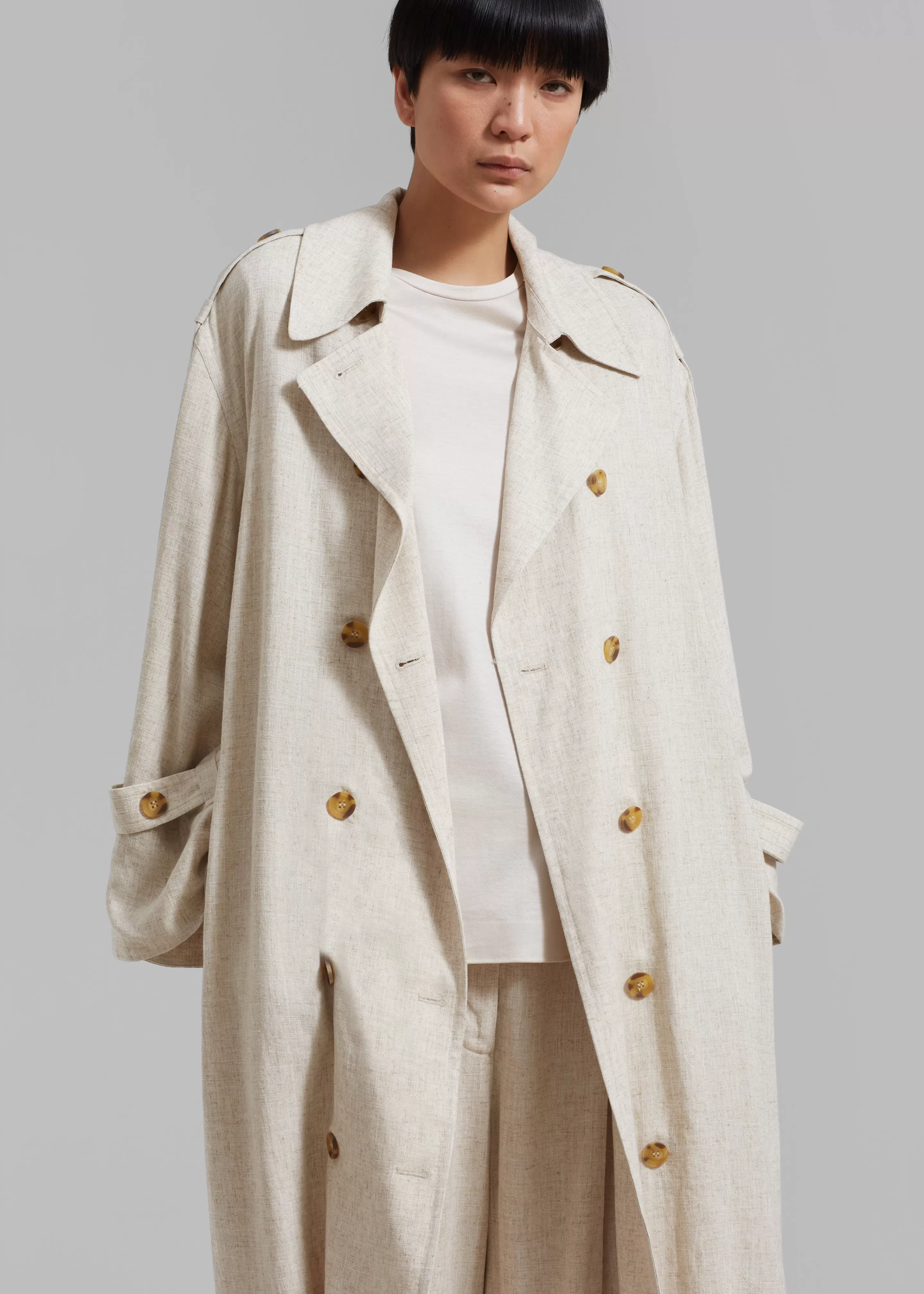 Outerwear | The Frankie Shop Malene Birger Alanise Trench Undyed