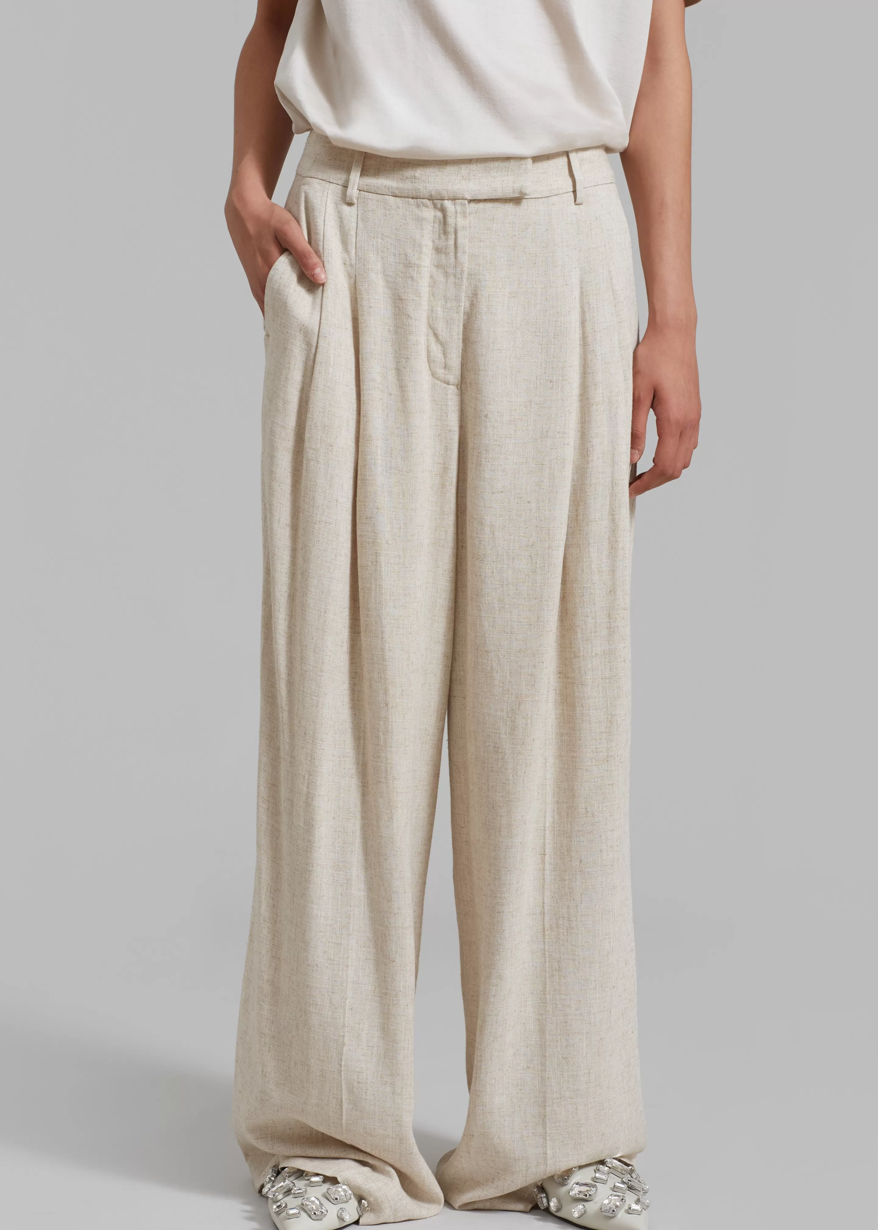 Bottoms | The Frankie Shop Malene Birger Cymbaria Pants Undyed